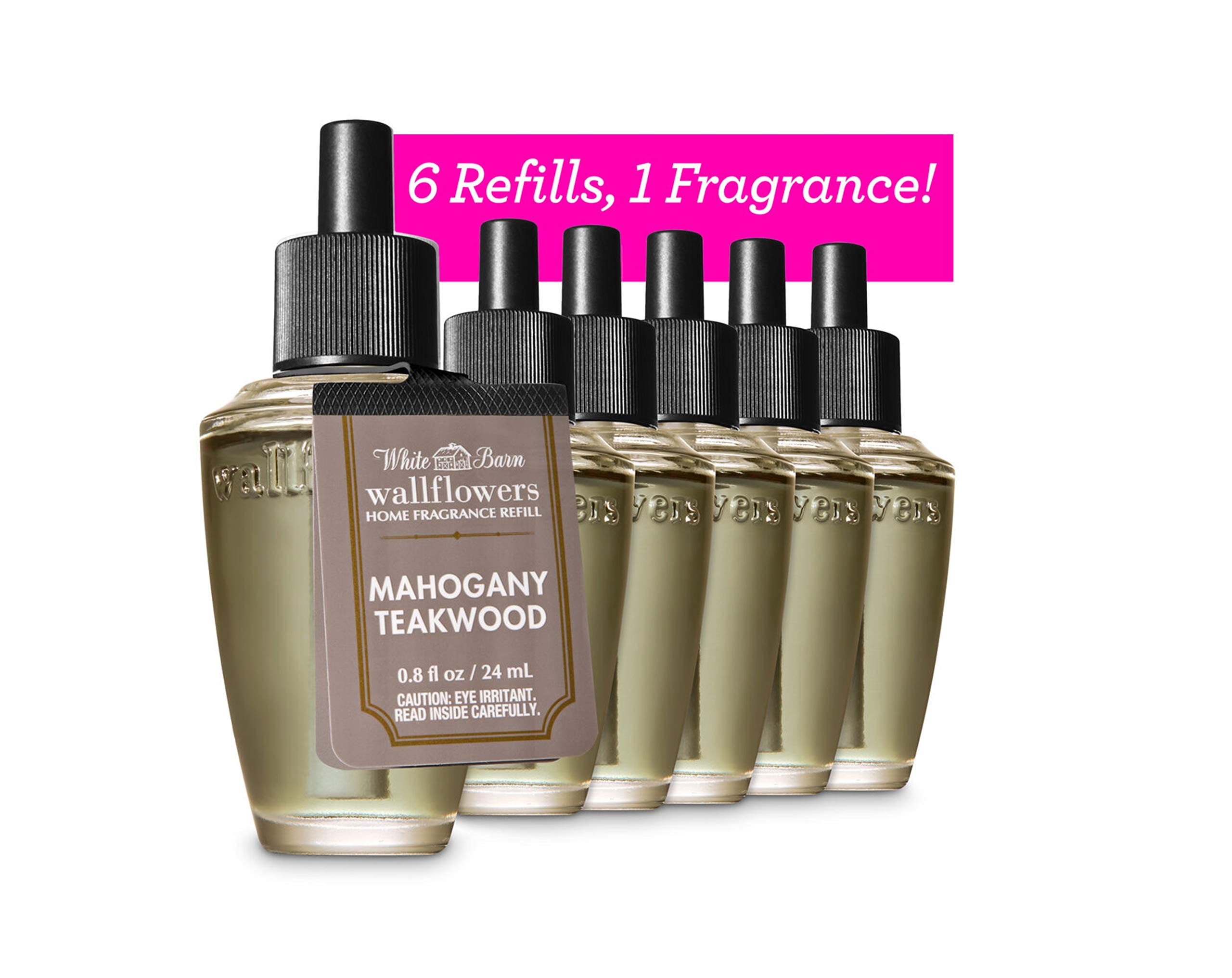 Foto 4 pulgar | Wallflowers Refill Bath & Body Works, Madera De Caoba Y Madera De Teca, Paquete De 6 - Venta Internacional.