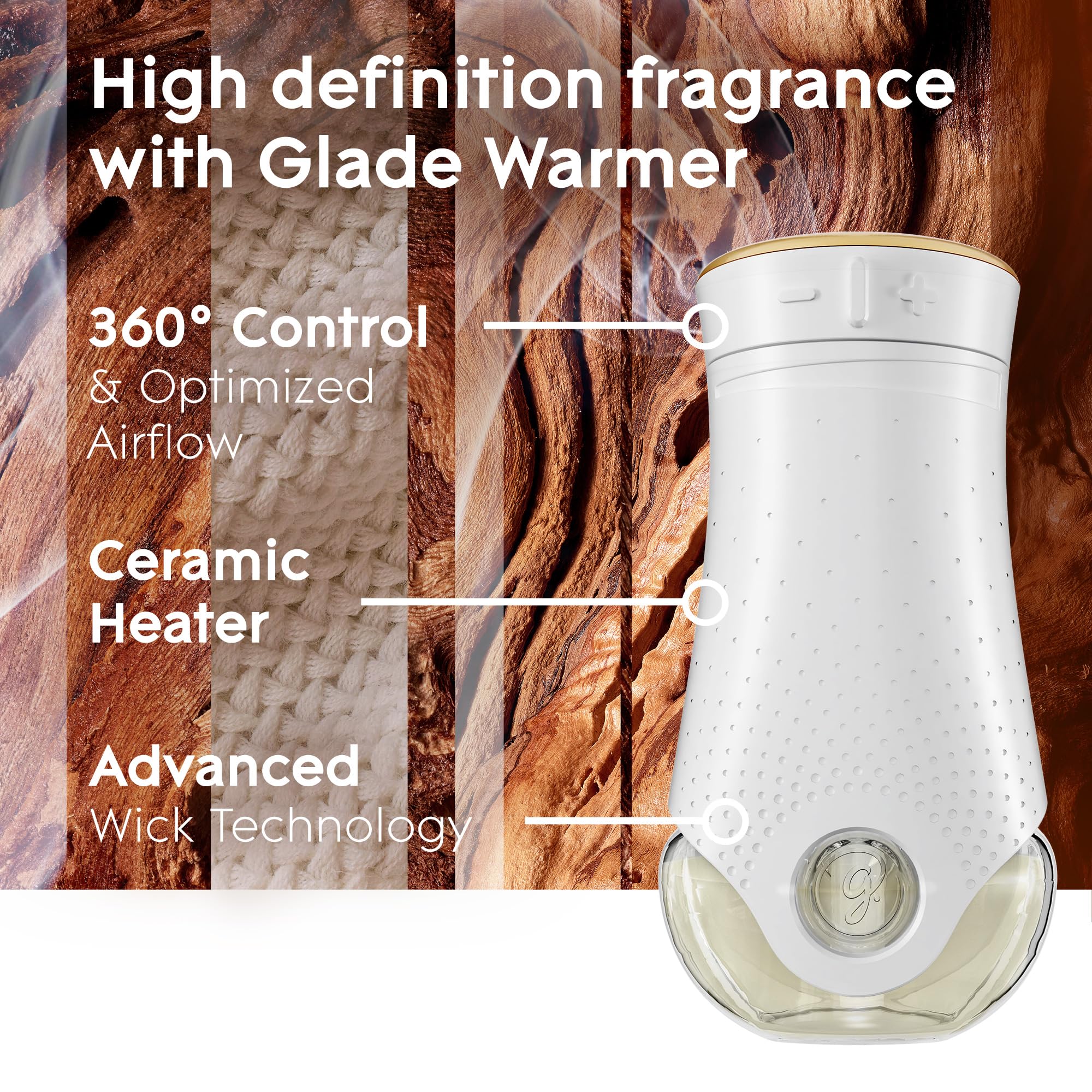 Foto 6 pulgar | Recambios Glade Plugins Para Ambientador, Madera De Cachemir, 100 Ml X 5 - Venta Internacional.