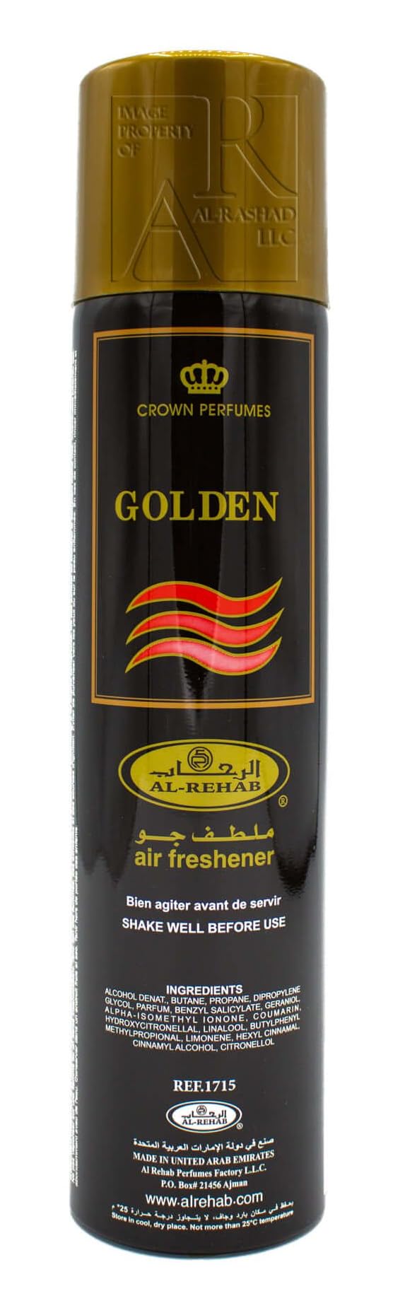 Foto 2 pulgar | Ambientador Al-rehab Golden 300 Ml - Venta Internacional.