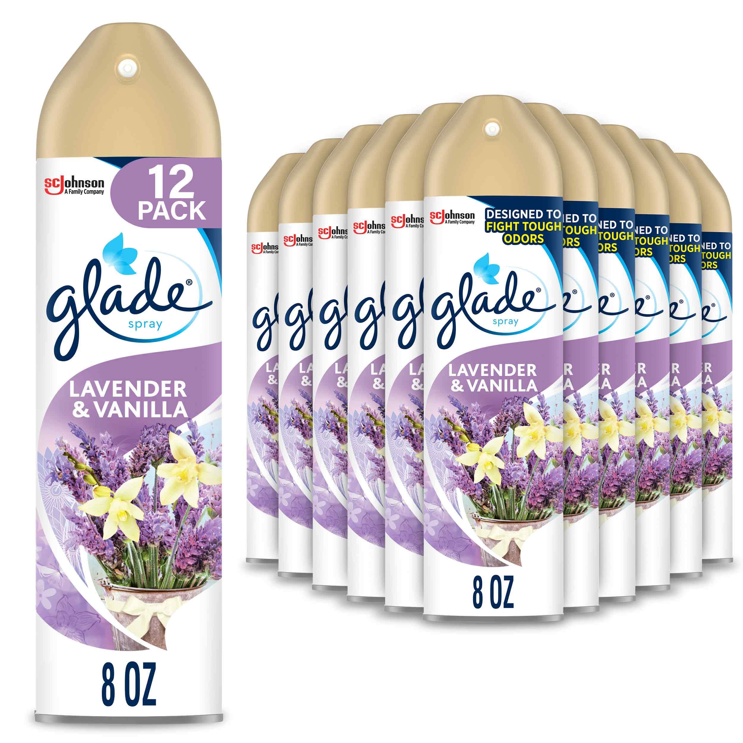 Foto 2 pulgar | Spray Ambientador Glade Room, Lavanda Y Vainilla, 240 Ml, 12 Unidades - Venta Internacional.