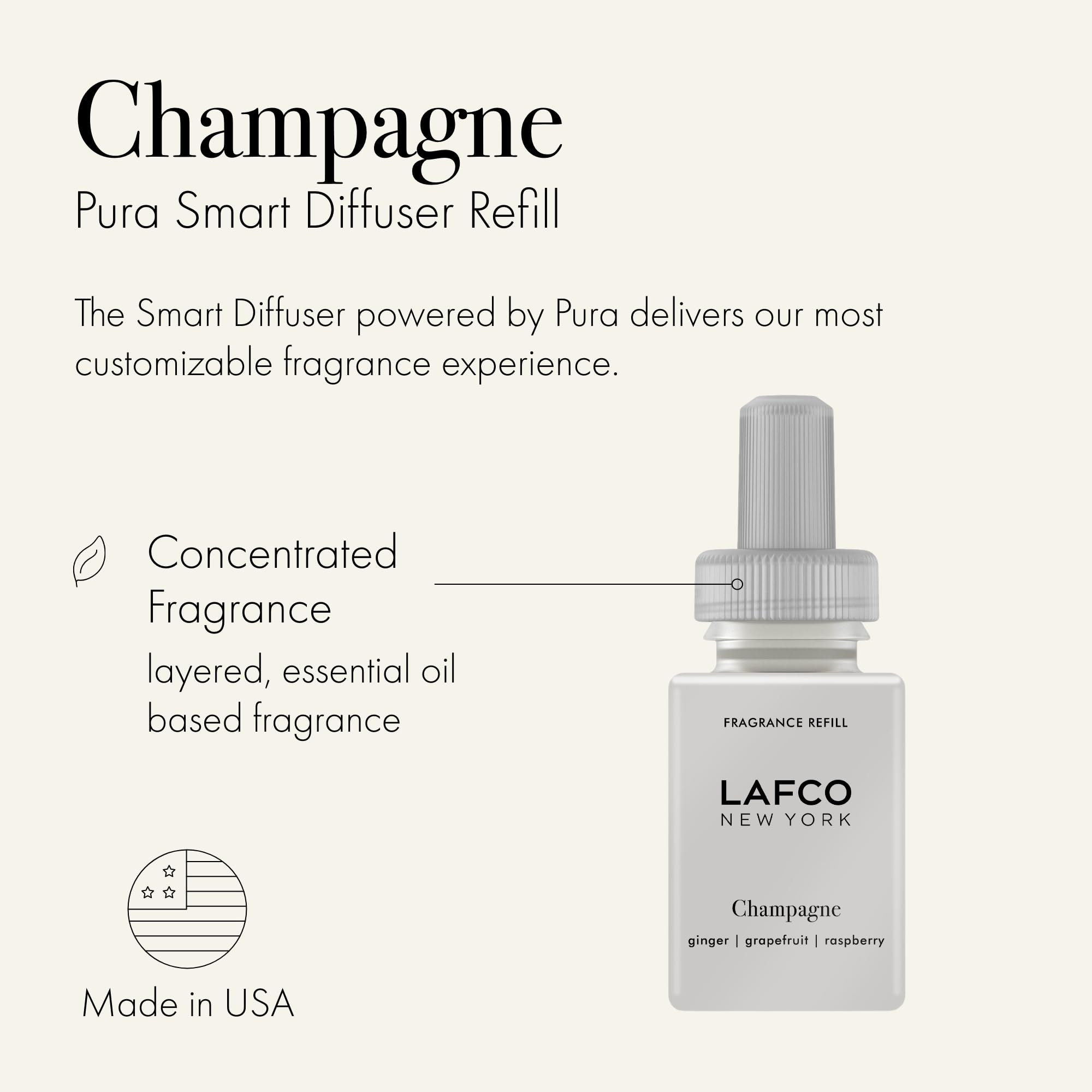 Foto 3 pulgar | Recarga De Difusor Inteligente Lafco New York Pura Champagne, Paquete De 2 - Venta Internacional.