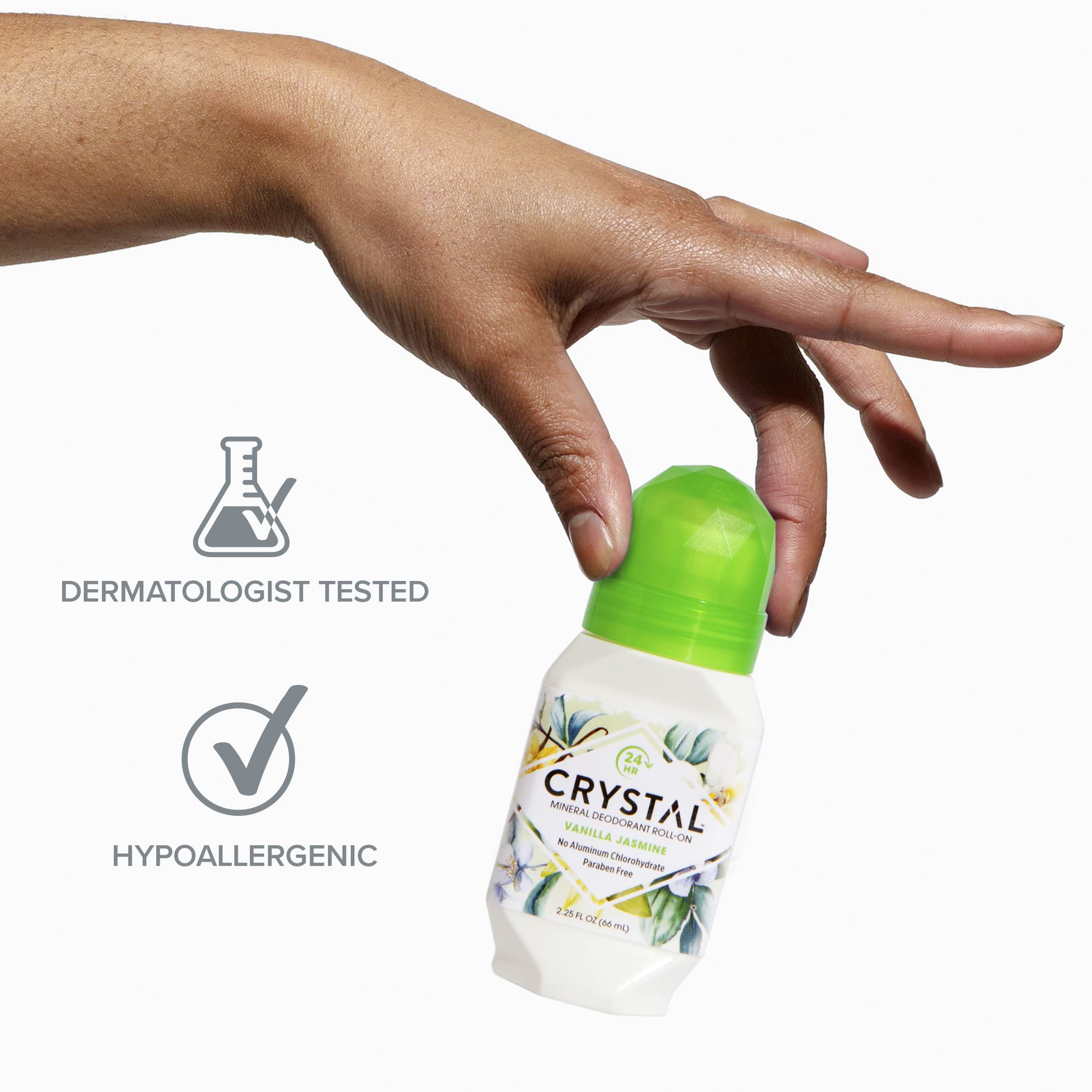 Foto 5 pulgar | Desodorante Crystal Mineral Roll-on, Vainilla Y Jazmín, 66 Ml - Venta Internacional.