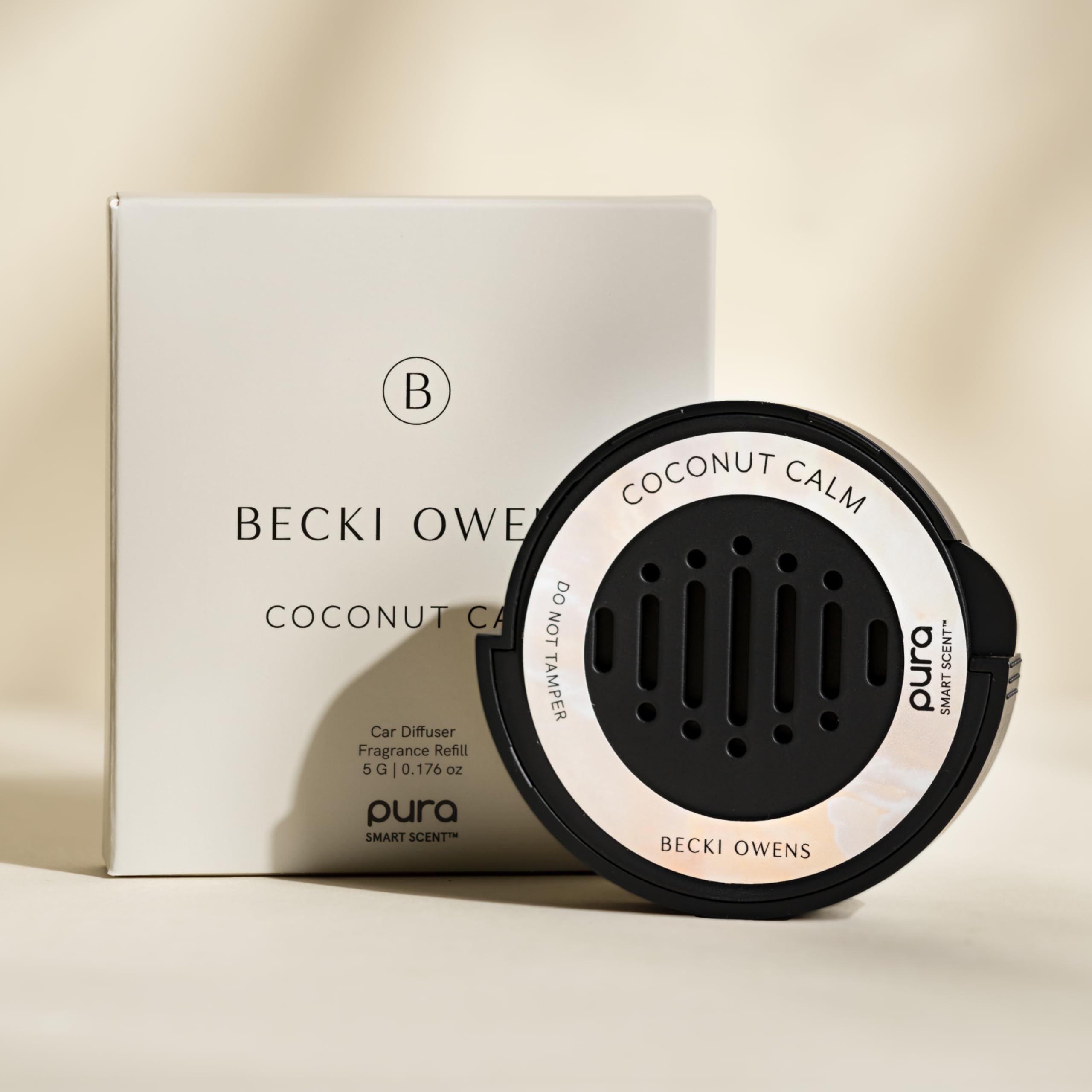 Foto 3 pulgar | Recambio Con Aroma Para Coche Pura And Becki Owens Coconut Calm, 30 Ml - Venta Internacional.