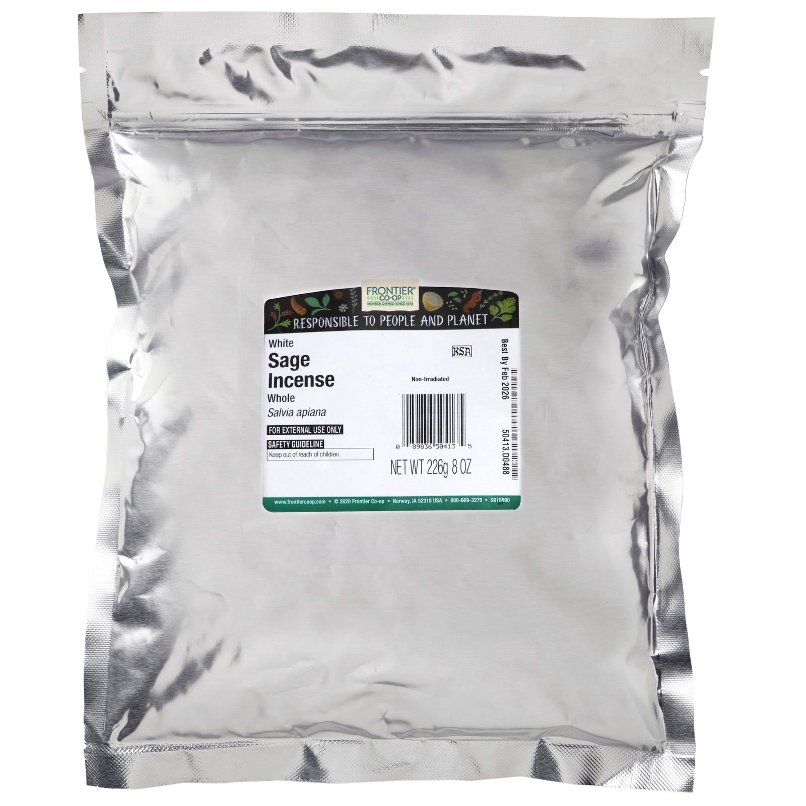Foto 2 | Incienso Frontier Co-op Con Salvia Blanca Entera 226 G - Venta Internacional.