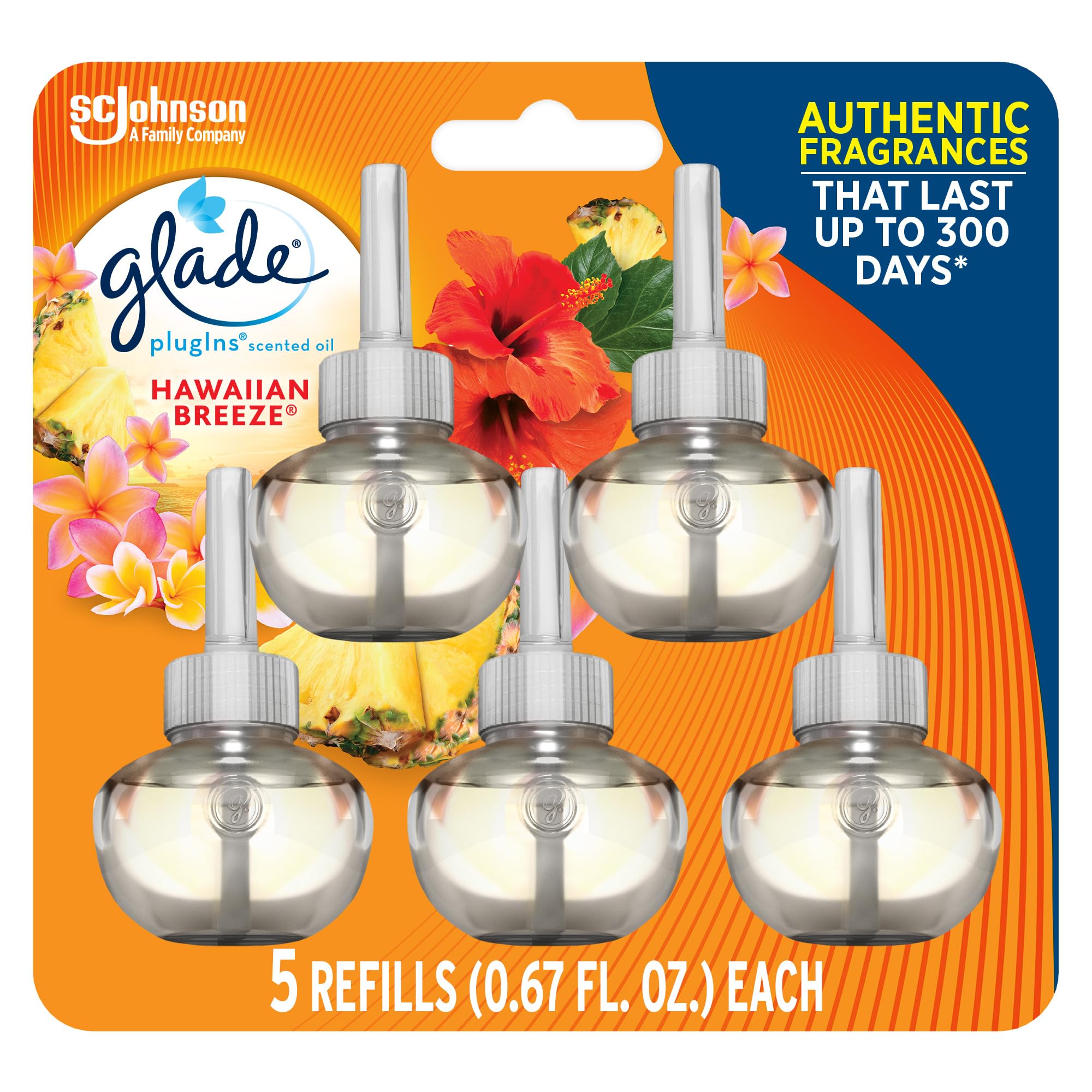 Foto 2 pulgar | Recambios Para Ambientador Glade Plugins Hawaiian Breeze  99 Ml  Paquete De 5 - Venta Internacional.