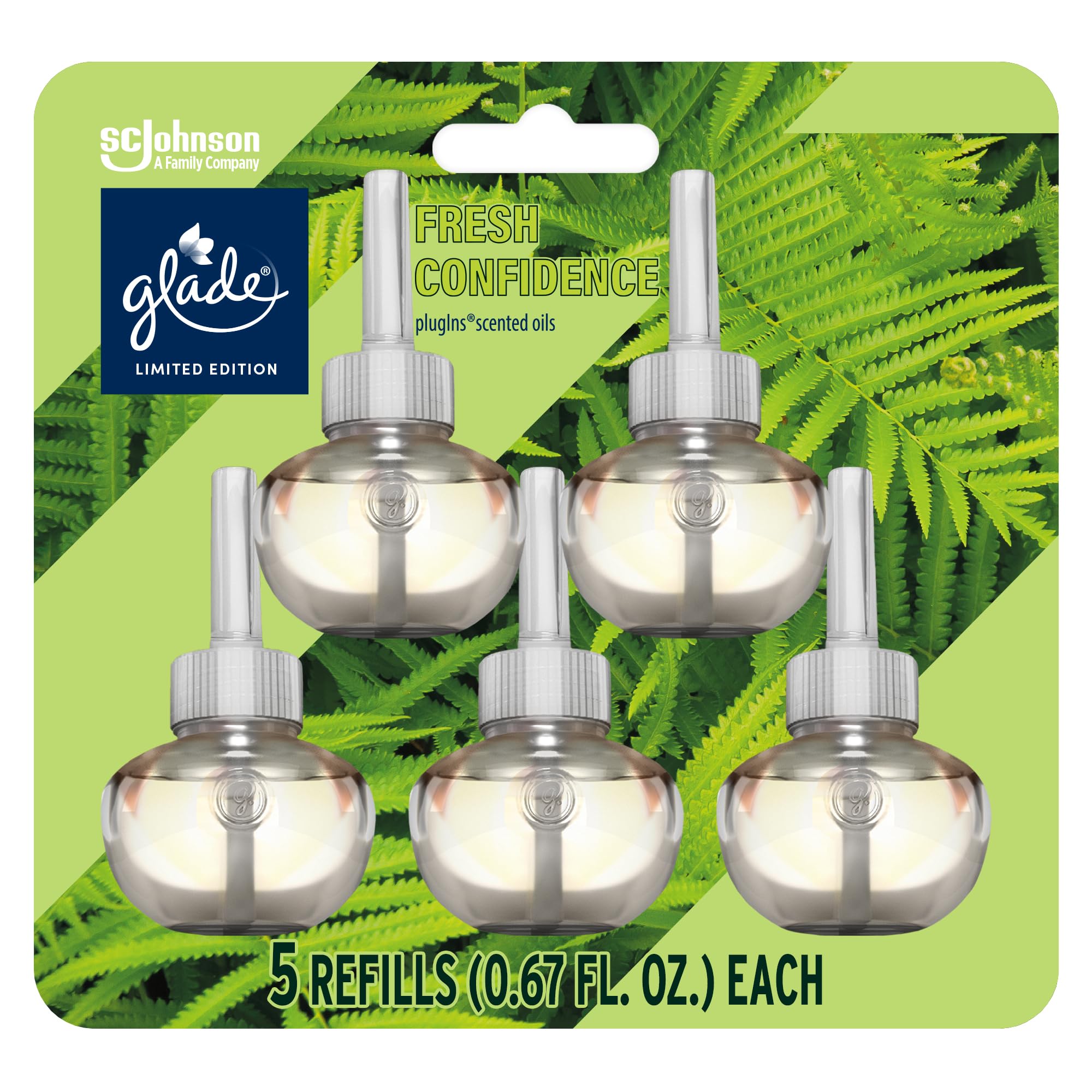 Foto 1 | Recambios Para Ambientador Glade Plugins Fresh Confidence  20 Ml X 5 - Venta Internacional.