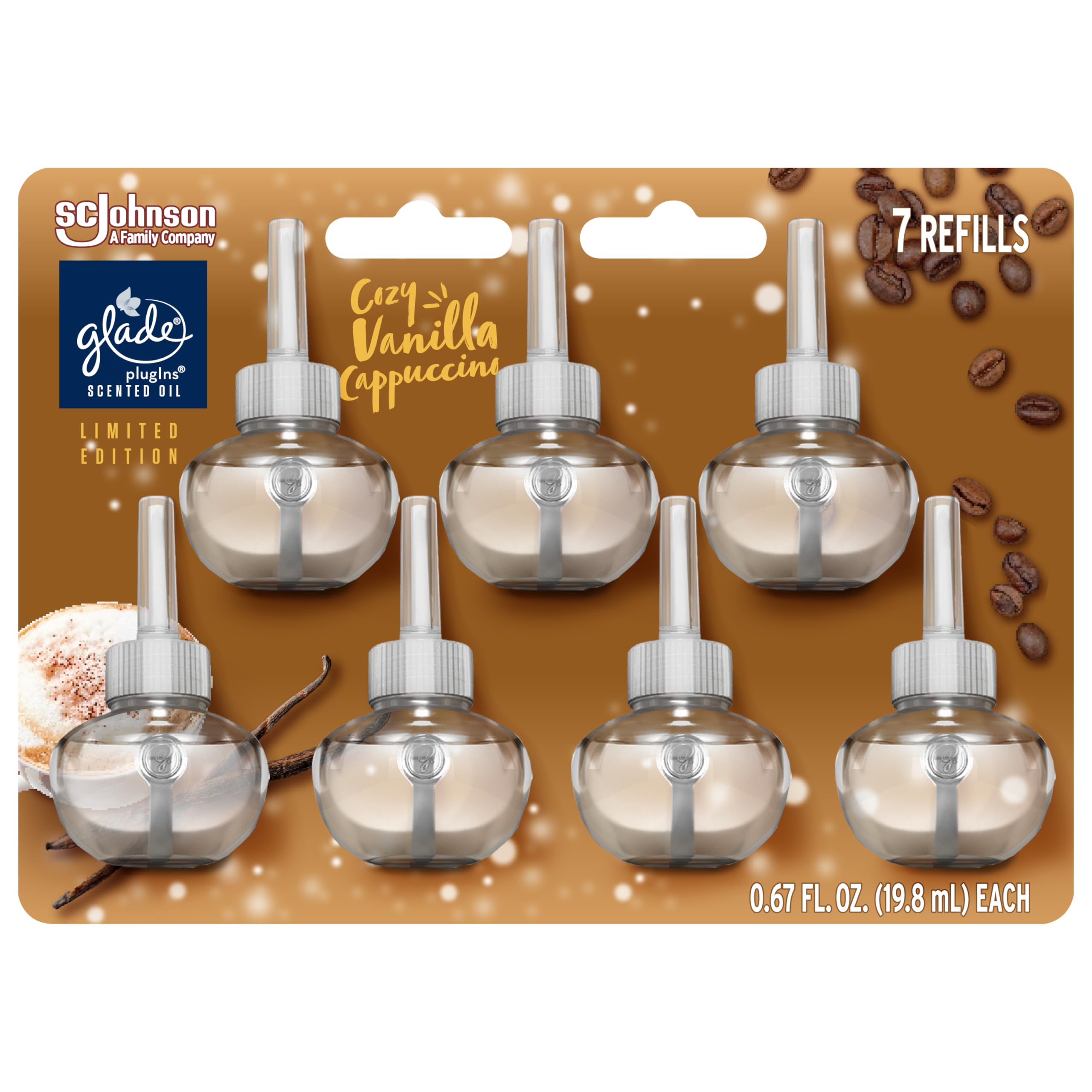 Foto 2 pulgar | Recambios Glade Plugins Para Ambientador Cozy Vanilla Cappuccino - Venta Internacional.