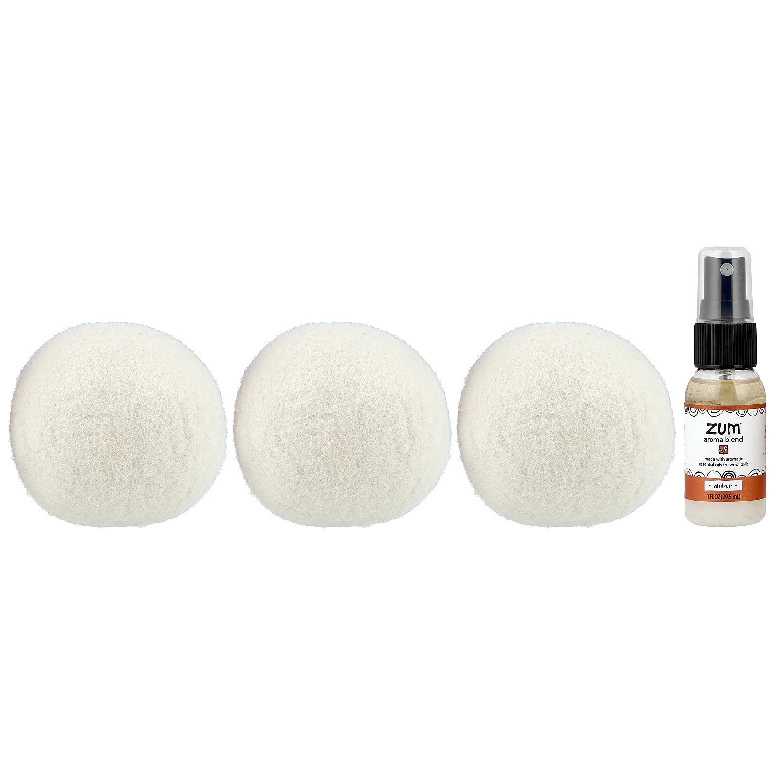 Foto 4 pulgar | Bolas Secadoras De Lana Zum Con Mezcla Aromática Ámbar  250 Ml  3 Unidades - Venta Internacional.