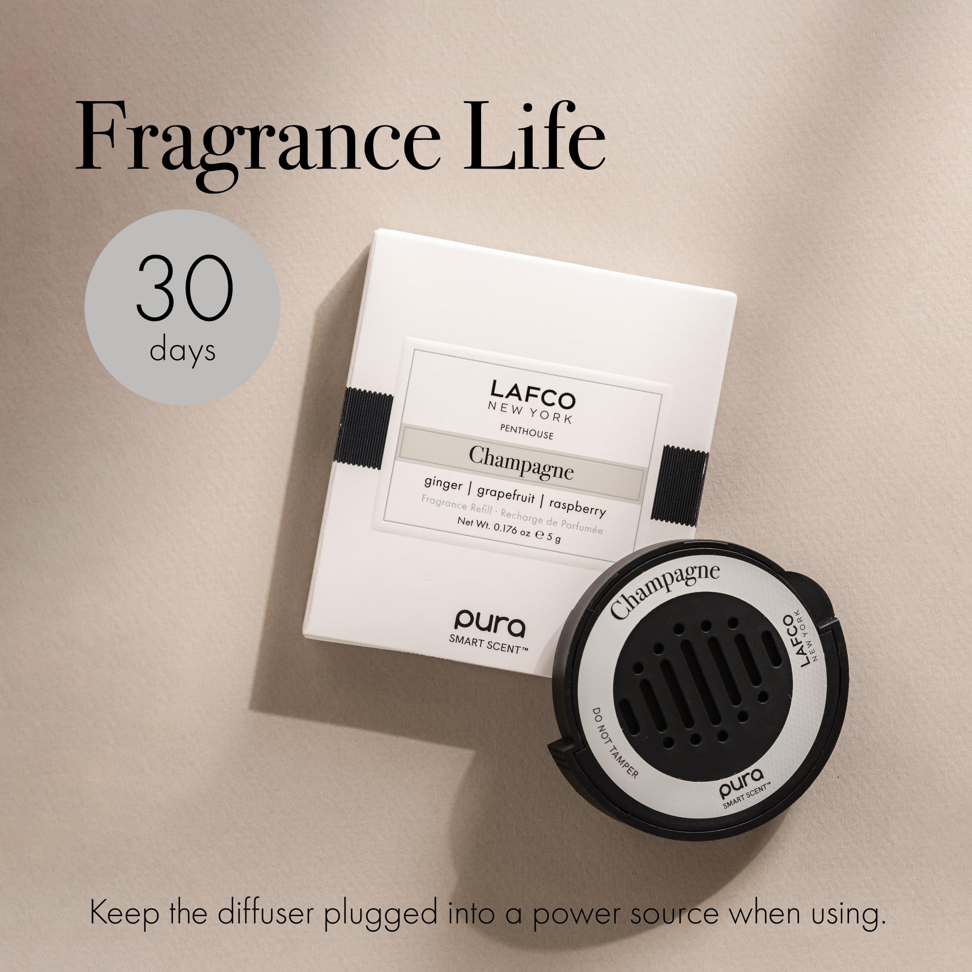 Foto 4 | Recarga De Difusor Lafco New York Pura Car Smart Champagne 30 Ml - Venta Internacional.