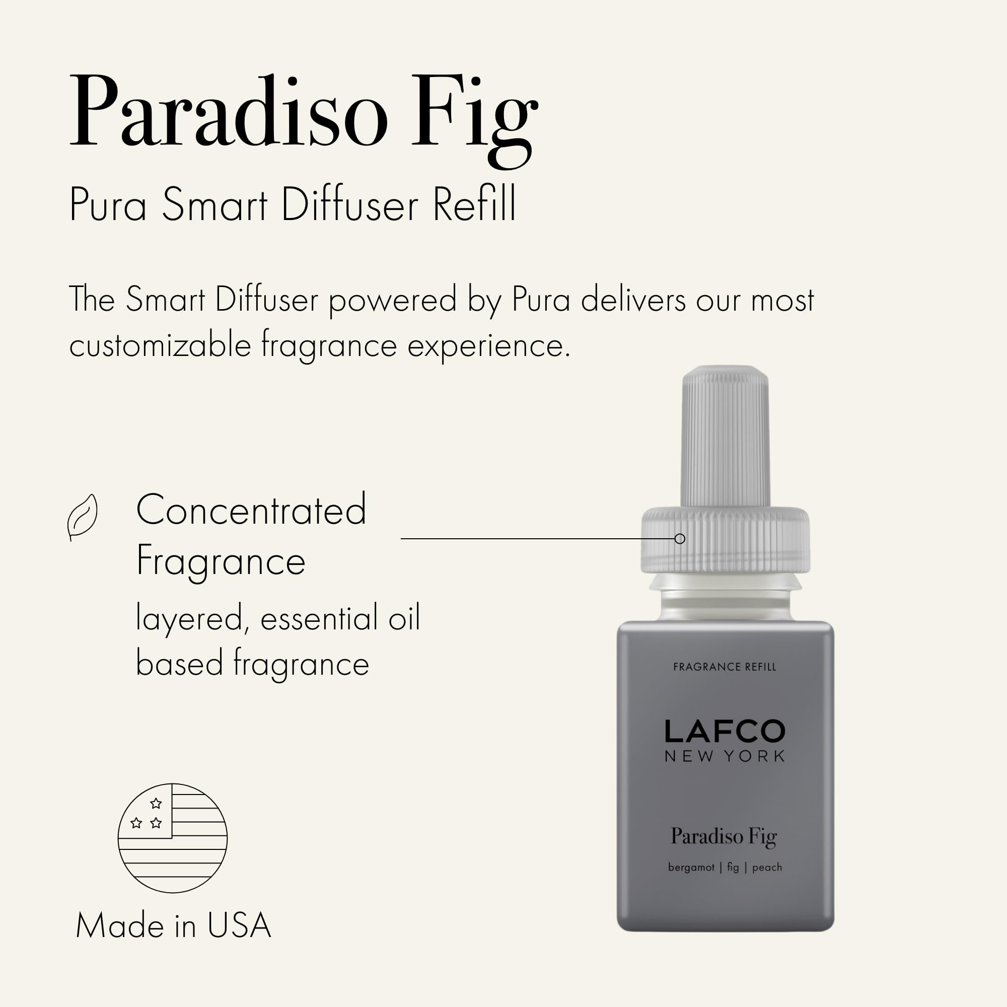 Foto 3 pulgar | Recarga De Difusor Inteligente Lafco New York Pura Paradiso Fig X2 - Venta Internacional.