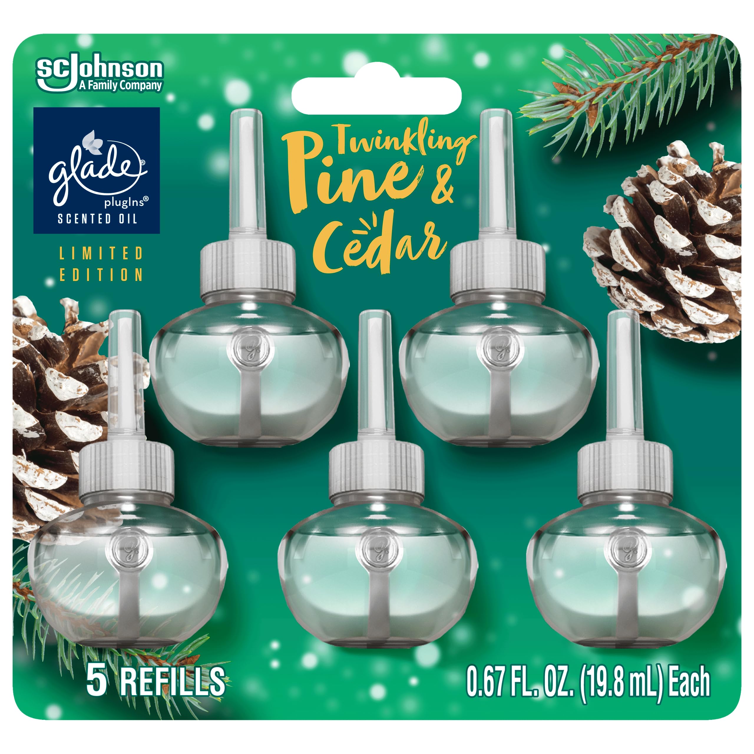 Foto 2 pulgar | Recambios Glade Plugins Para Ambientador Twinkling Pine & Cedar - Venta Internacional.