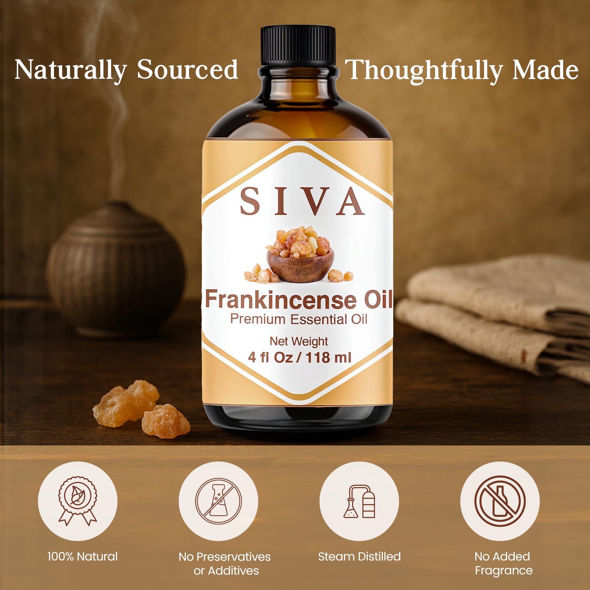Foto 3 pulgar | Aceite Esencial Sva Organics De Incienso Siva 120 Ml - Venta Internacional.