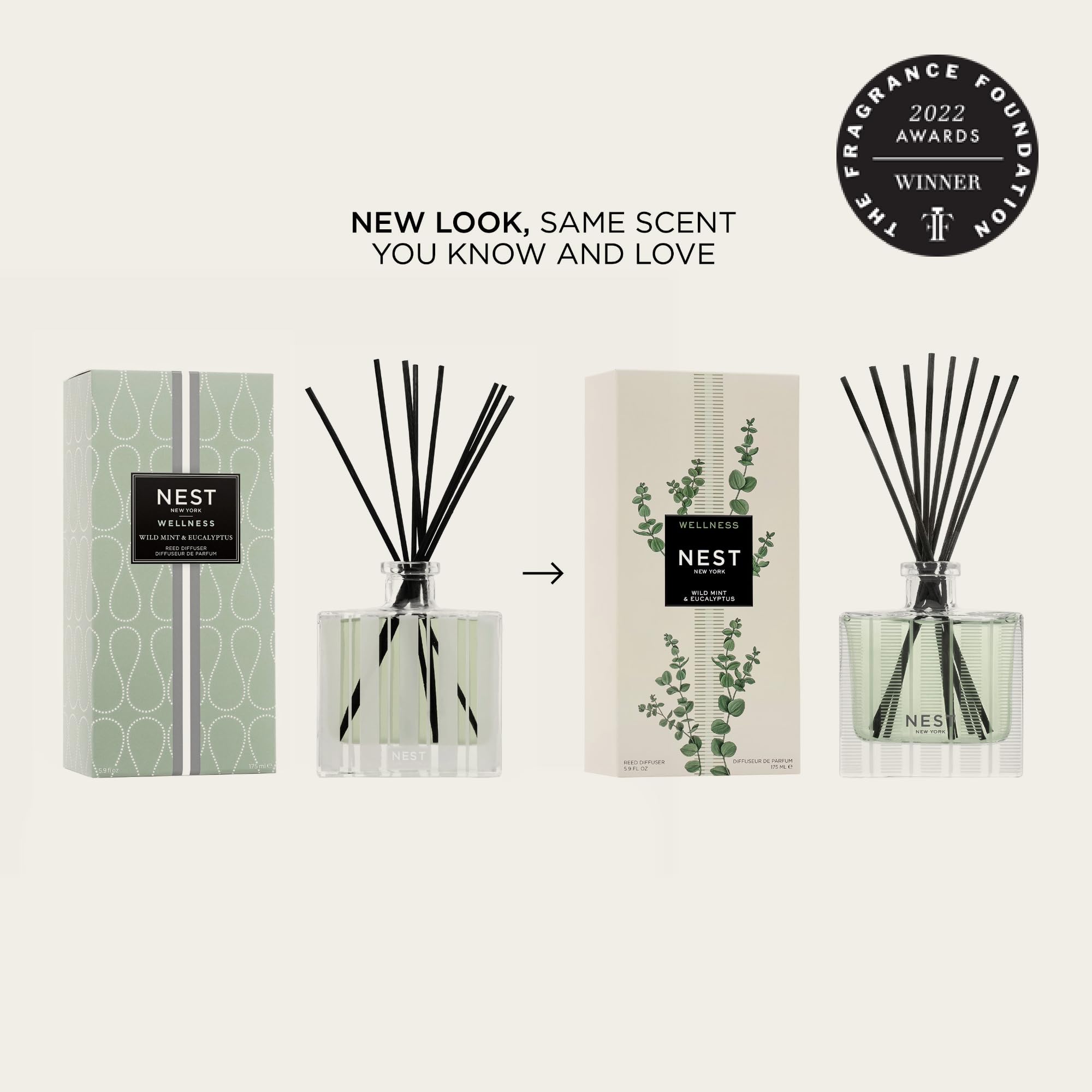 Foto 2 | Paquete Difusor Reed Nest New York Wild Mint & Eucalyptus - Venta Internacional.