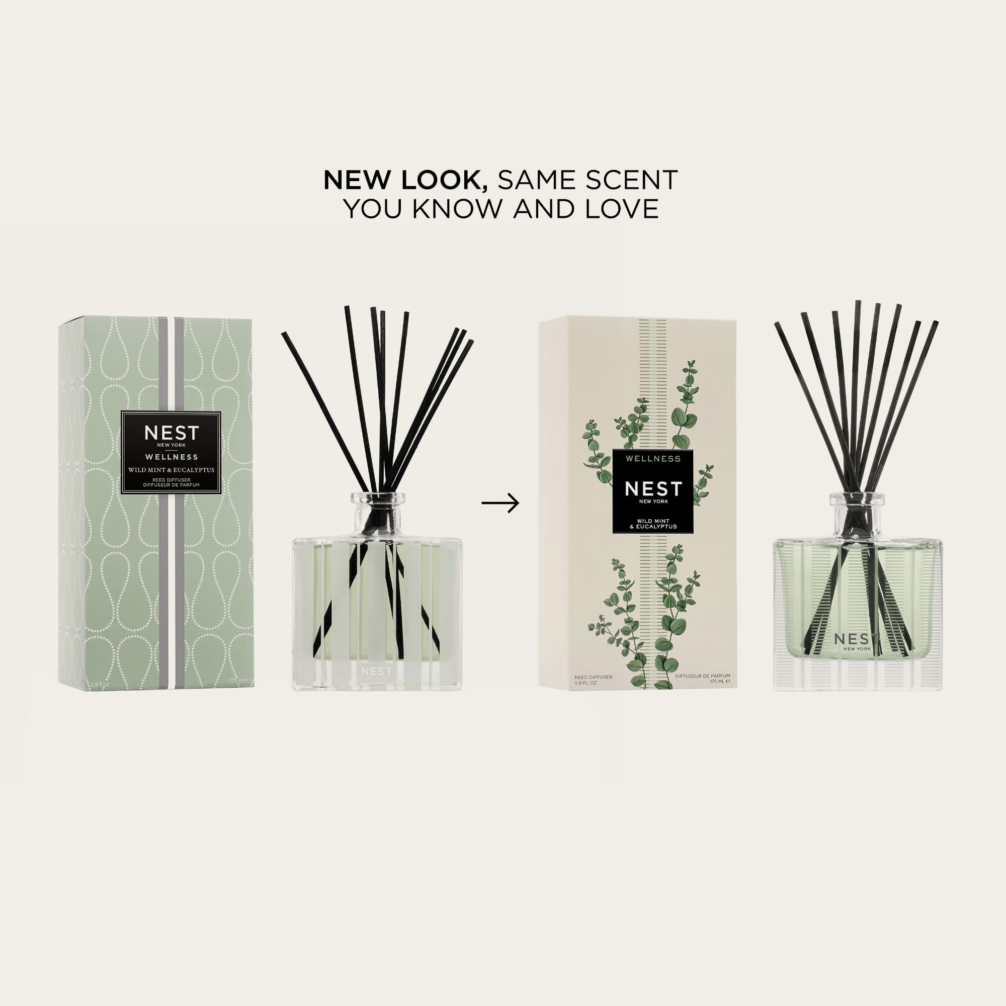 Foto 2 | Difusor Reed Nest New York De Menta Silvestre Y Eucalipto 175 Ml - Venta Internacional.