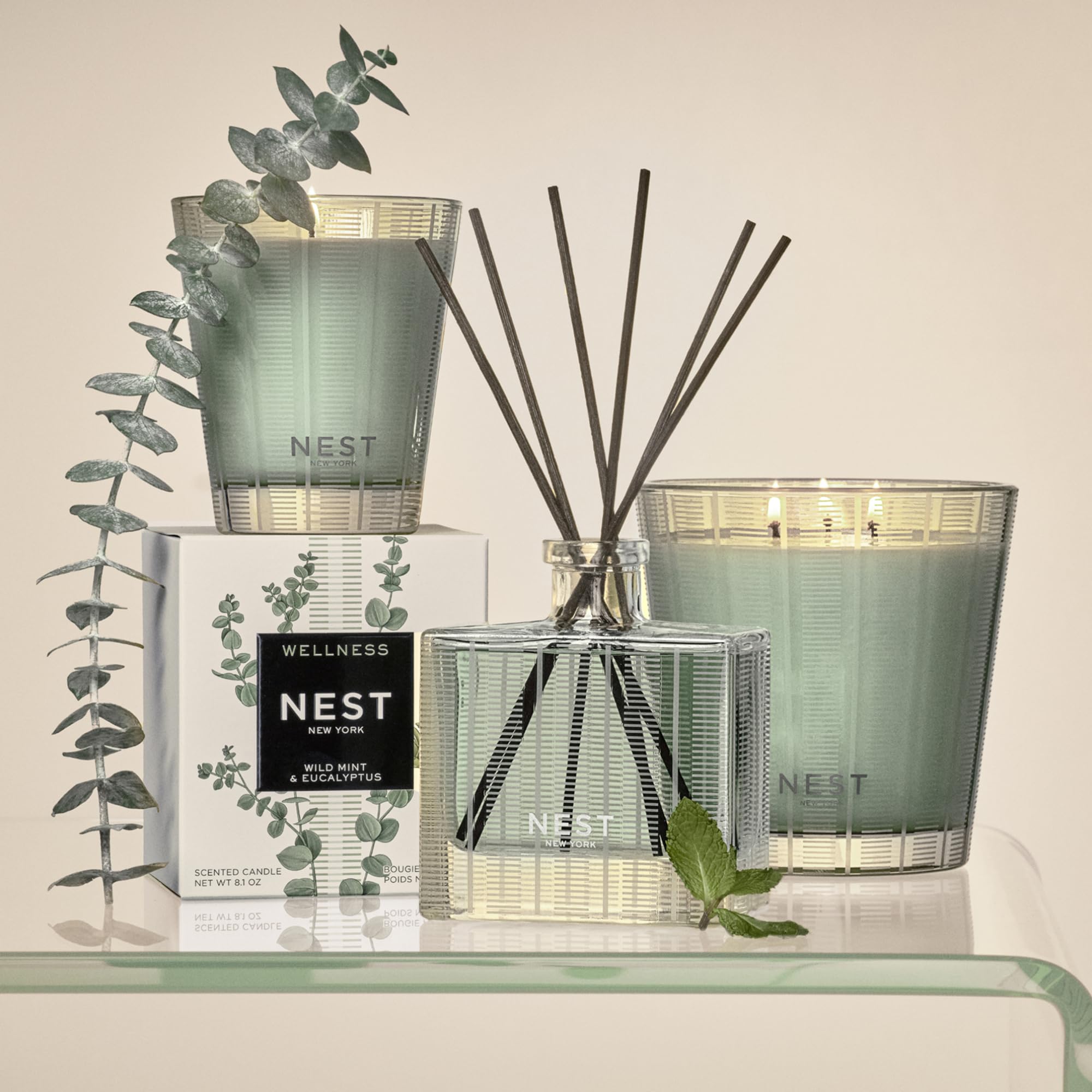 Foto 7 pulgar | Difusor Reed Nest New York De Menta Silvestre Y Eucalipto 175 Ml - Venta Internacional.