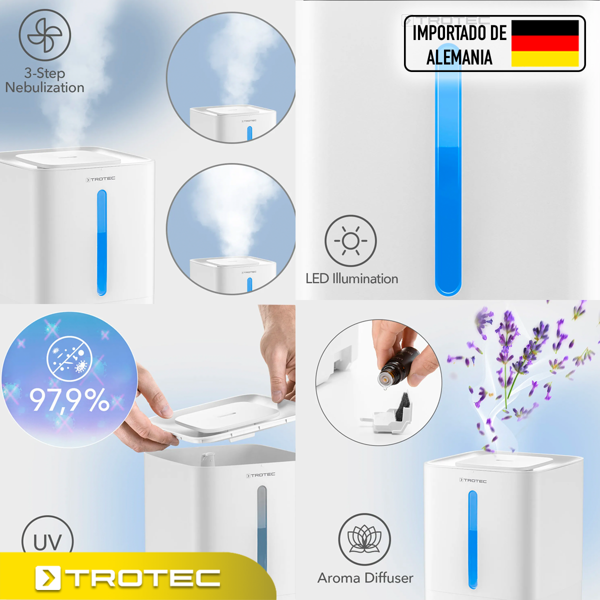 Foto 6 pulgar | Difusor Humidificador Trotec B3E 4,2 Litros Elegante