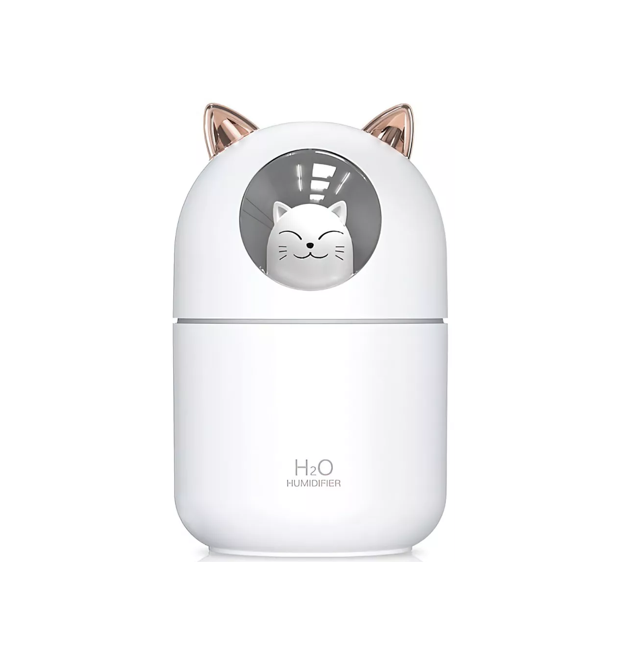 Humidificador Difusor BELUG de Aceite de Aromas Diseño de Gatito Blanco