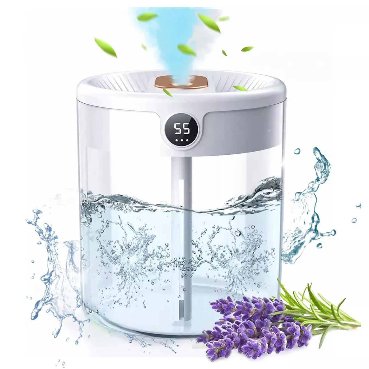 Foto 2 | Difusor Humidificador Eo Safe Imports ESI-9876 Blanco con Luz 2 L
