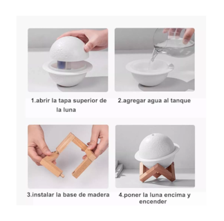 Foto 4 | Difusor de Luna Belug color Blanco