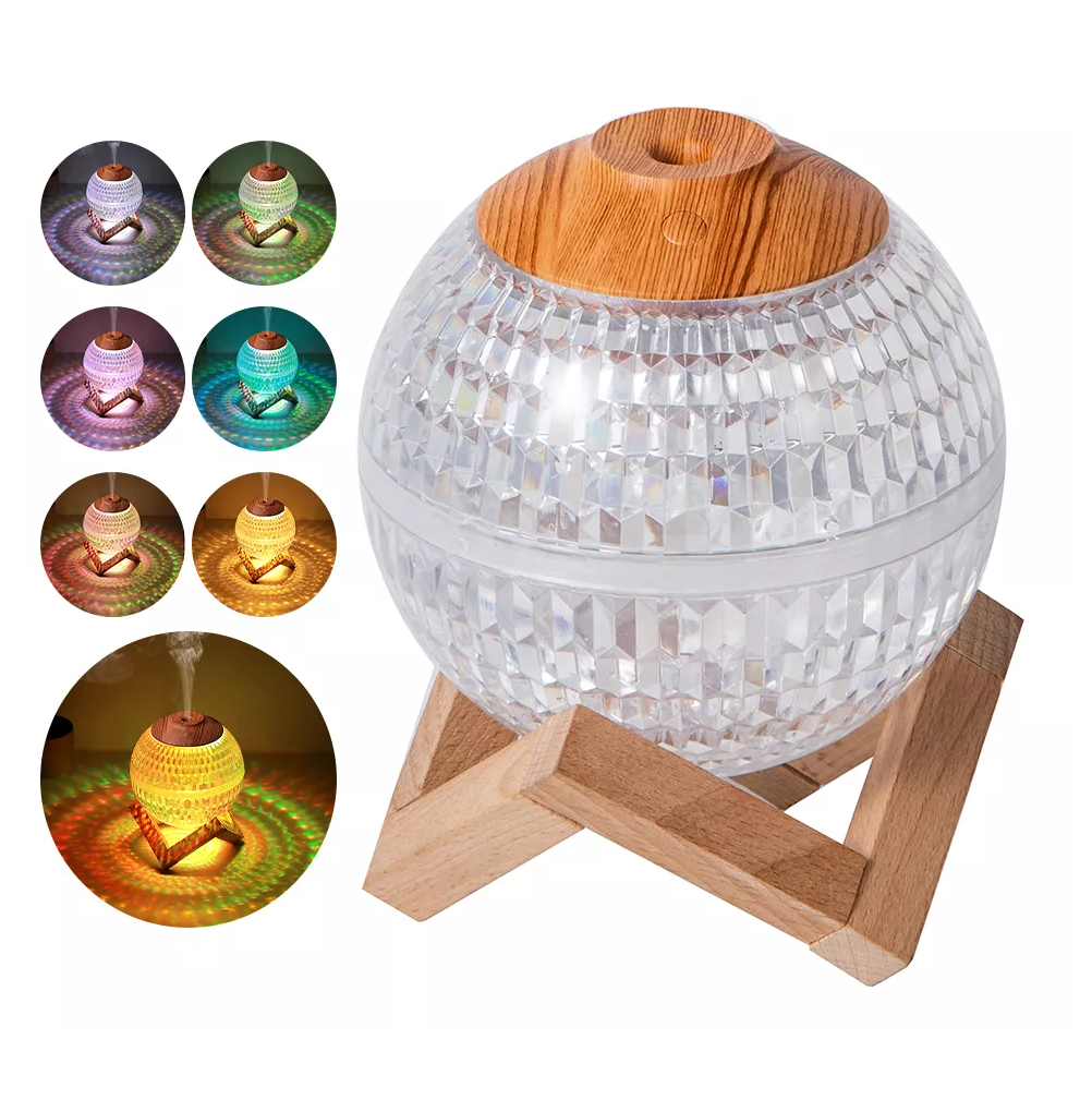 Foto 2 | Humidificador Difusor Lámpara Rgb Led Luz de Noche 450 Ml Madera