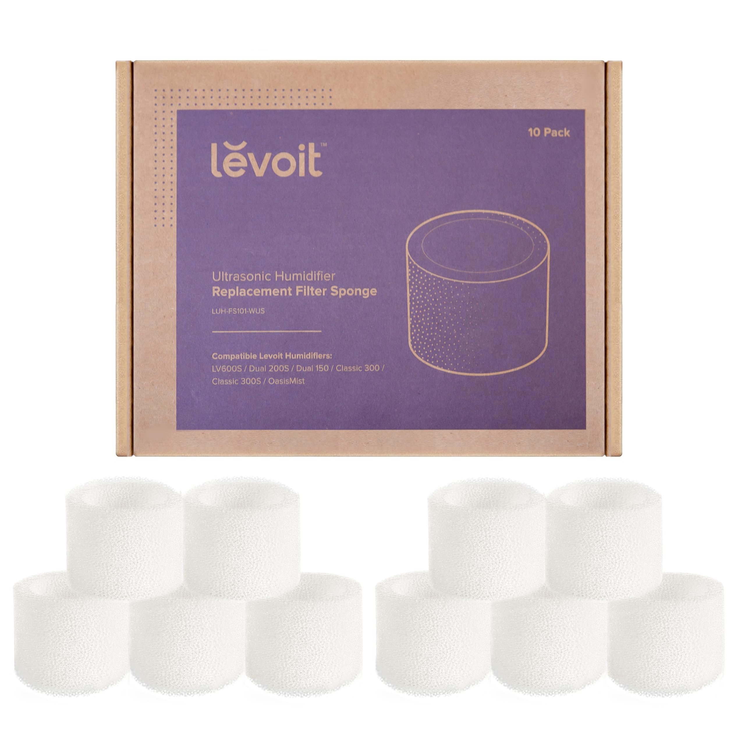 Filtros De Repuesto Para Humidificadores Levoit, Paquete De 10 Unidades - Venta Internacional.