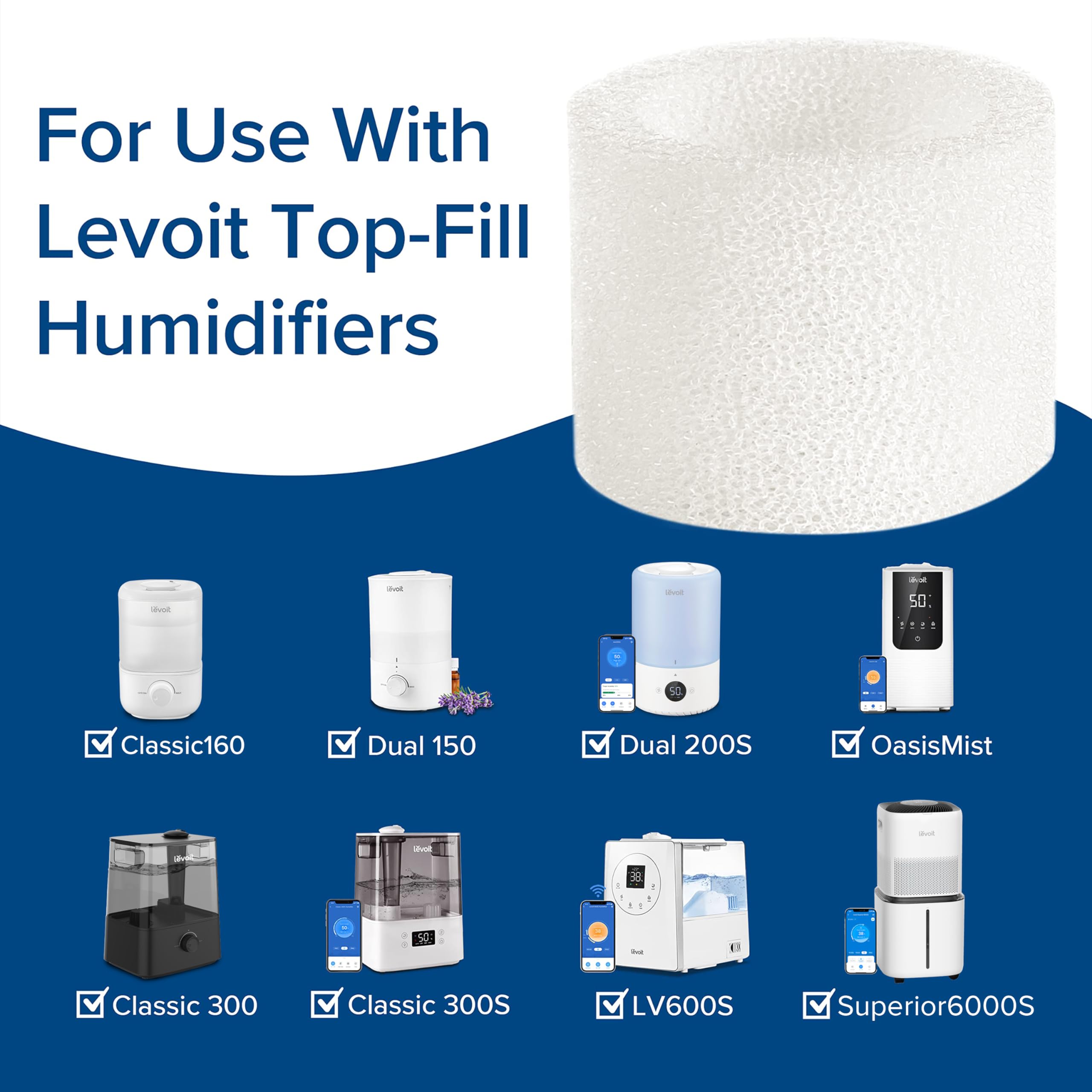 Foto 5 | Filtros De Repuesto Para Humidificadores Levoit, Paquete De 10 Unidades - Venta Internacional.