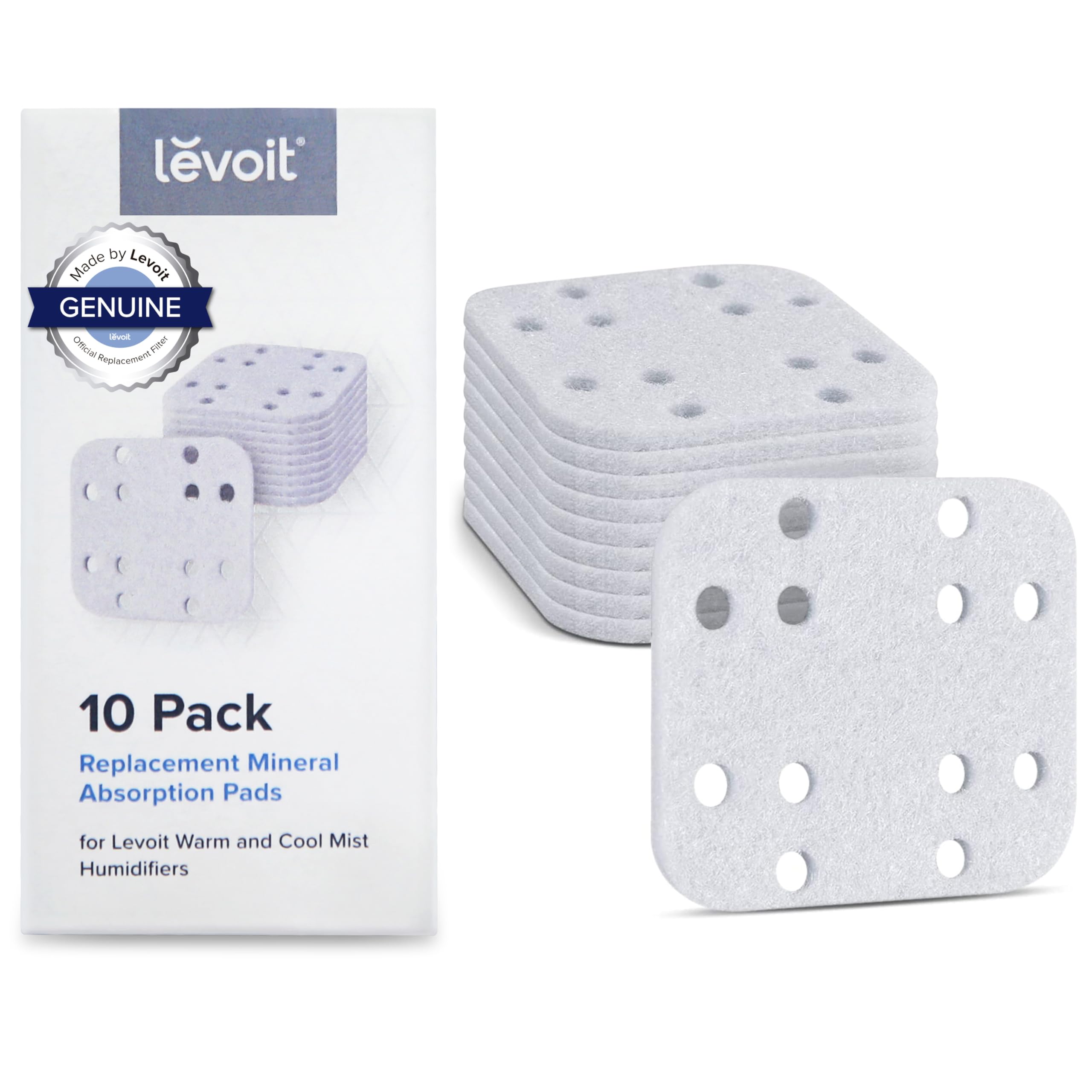 Paquete De 10 Filtros De Repuesto Para Humidificador Levoit Lv600s, Color Blanco - Venta Internacional.