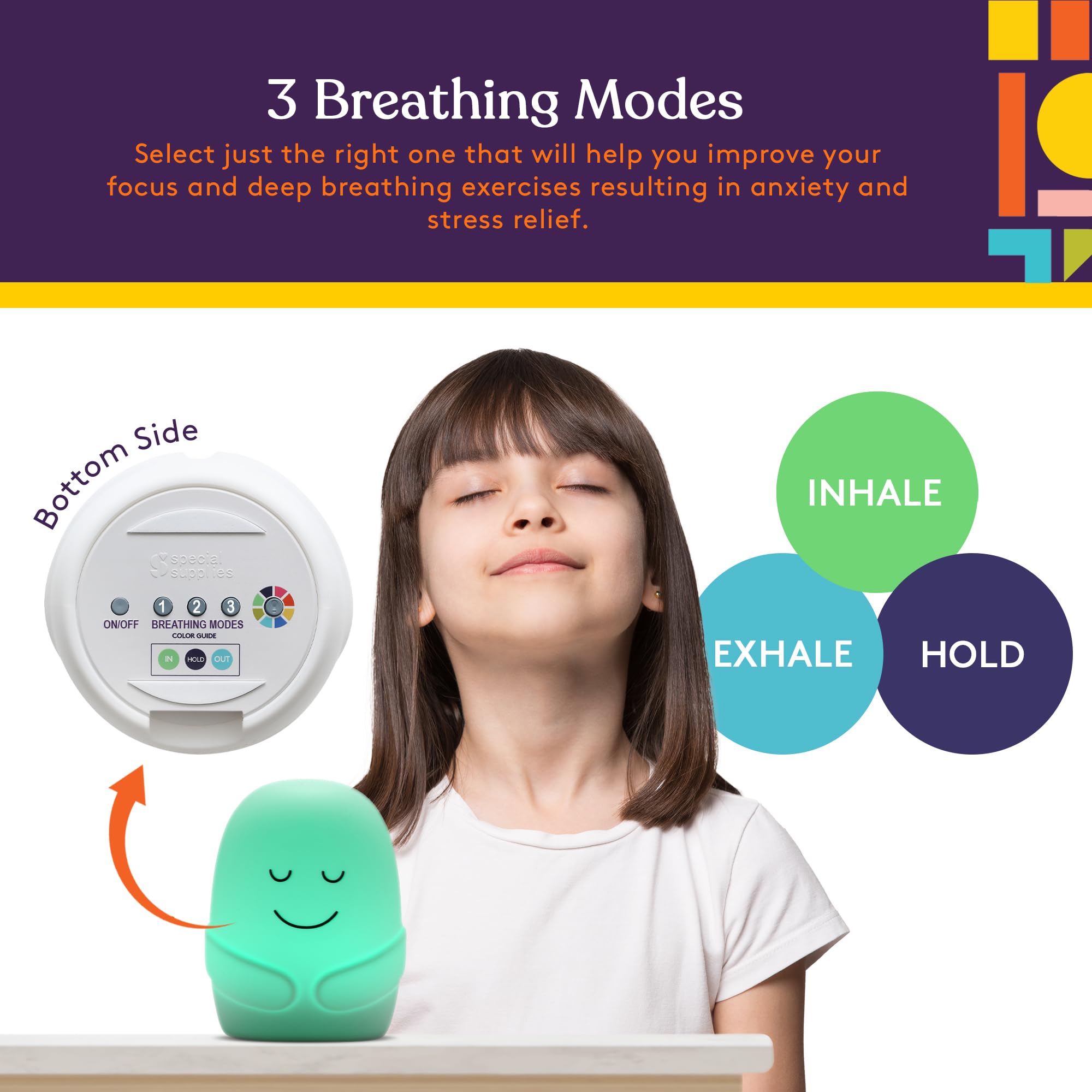 Foto 2 | Luz De Respiración Mindfulness, Suministros Especiales, Compañero De Respiración - Venta Internacional.