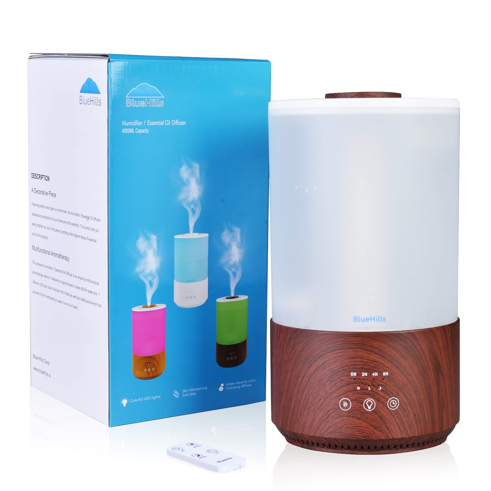 Foto 6 pulgar | Difusor De Aceites Esenciales Bluehills Premium De 4 Litros Con Tanque De 4000 Ml - Venta Internacional.