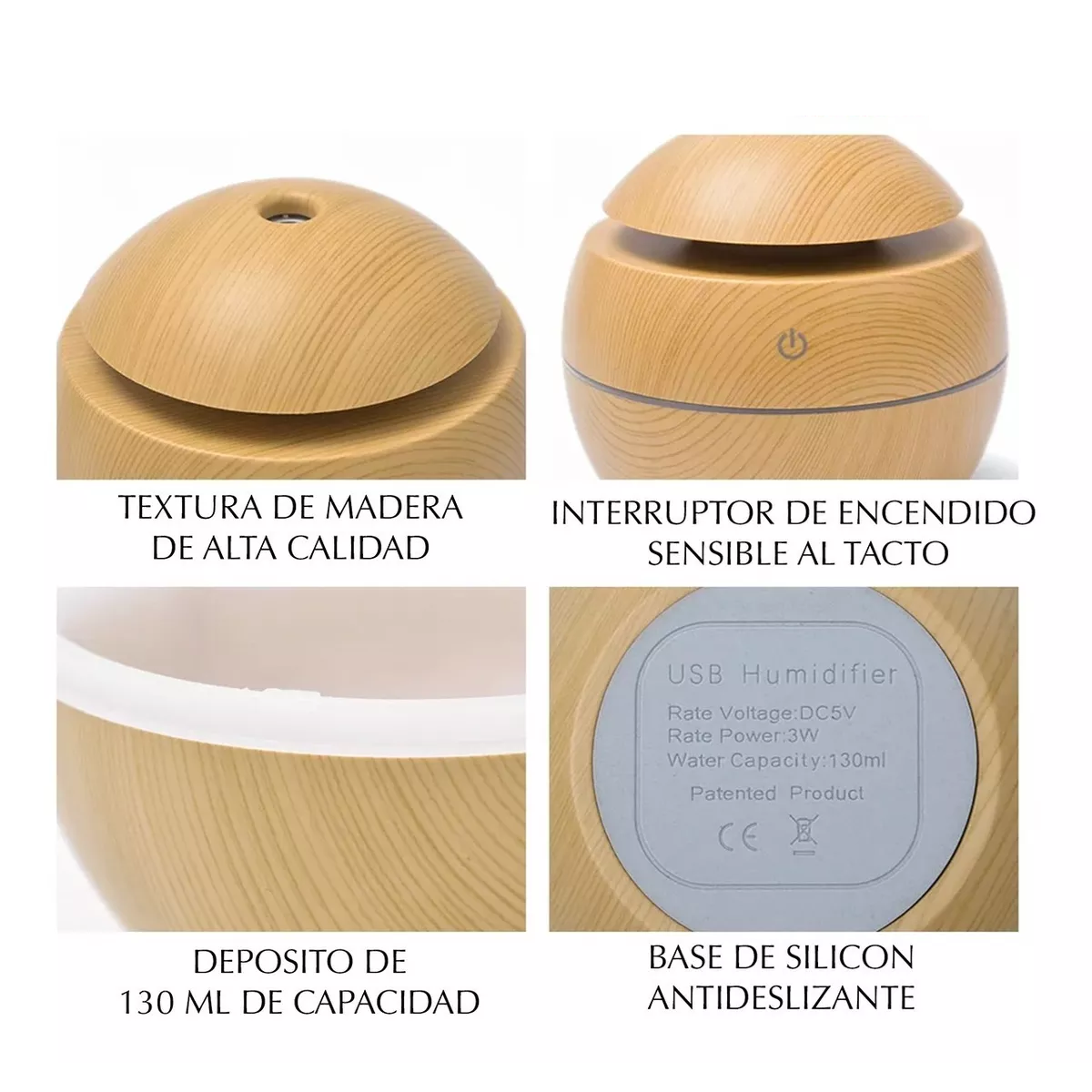 Foto 3 pulgar | Humidificador De Traje De Difusor Aromático + Aceite Esenciia Marron