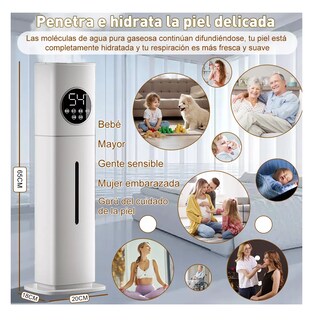 Foto 3 | Humidificador Difusor Aromaterapia Aire 8l Blanco 110v Blanco