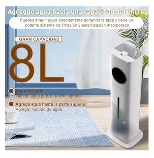 Foto 4 | Humidificador Difusor Aromaterapia Aire 8l Blanco 110v Blanco