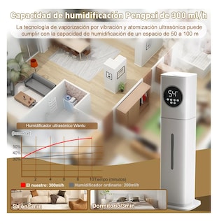 Foto 2 | Humidificador Difusor Aromaterapia Aire 8l Blanco 110v Blanco