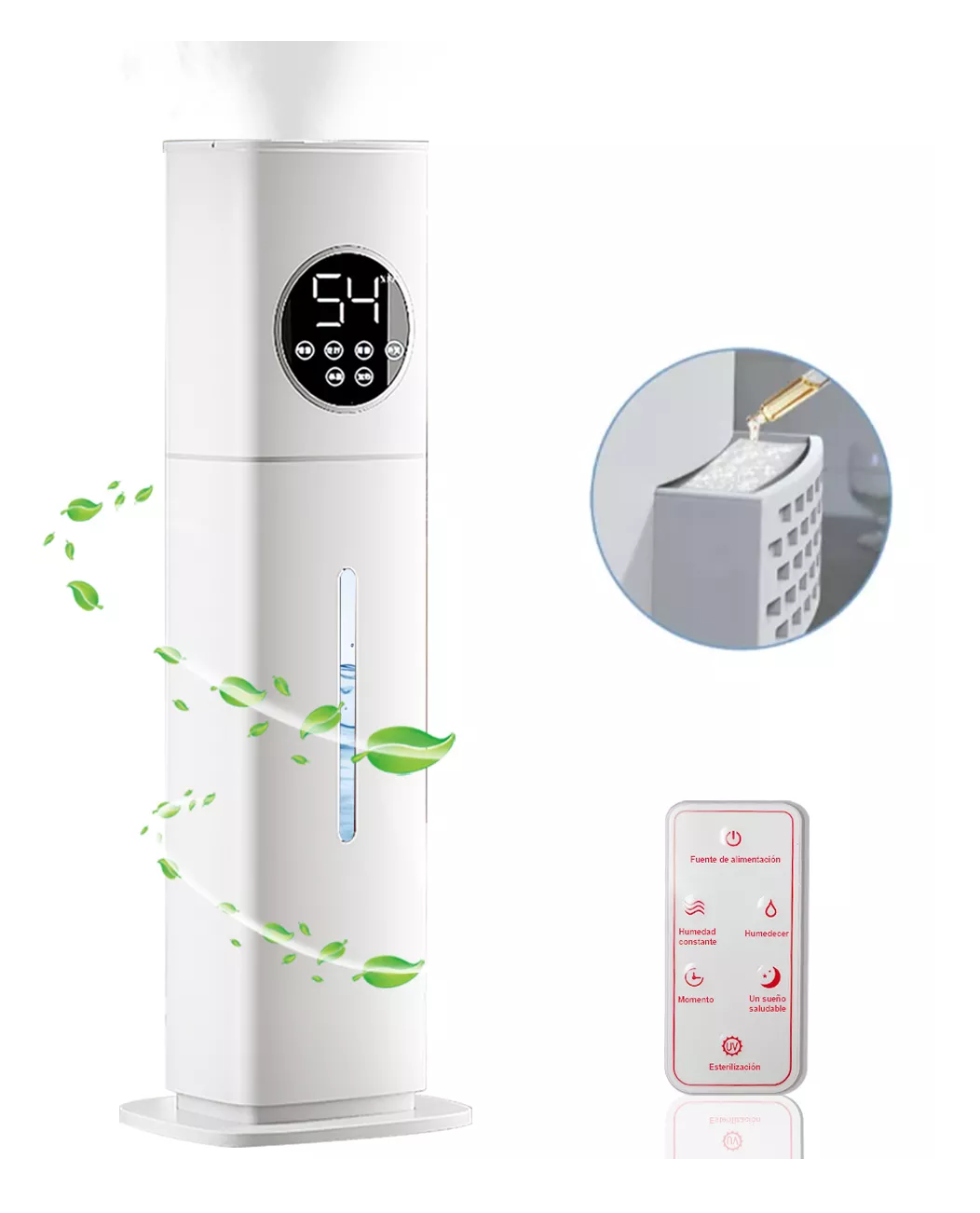 Foto 7 pulgar | Humidificador Difusor Aromaterapia Aire 8l Blanco 110v Blanco
