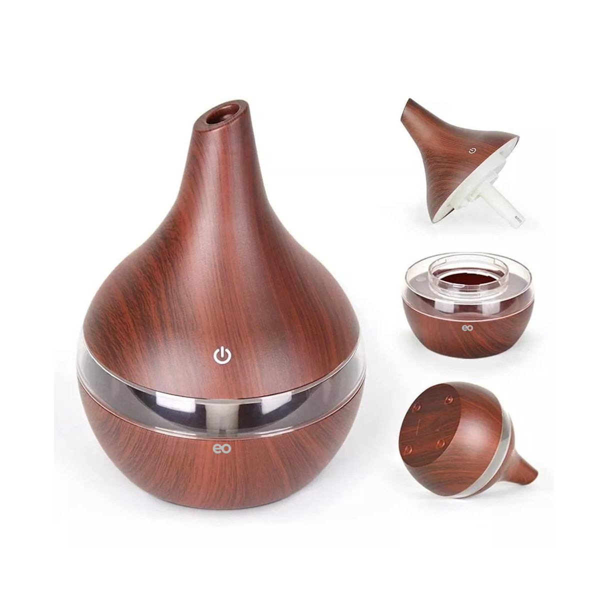 Foto 4 pulgar | Difusor De Aromas Eléctricos Humidificador De Aire 300ml Eo Safe Imports Esi-5213-1 Marron