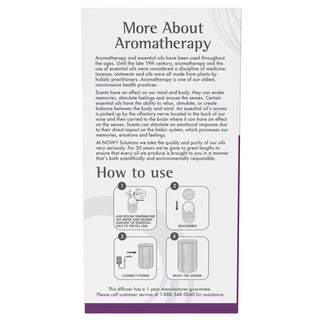 Foto 5 | Difusor De Aceite De Aromaterapia Now Essential Oils Ultrasonic - Venta Internacional.