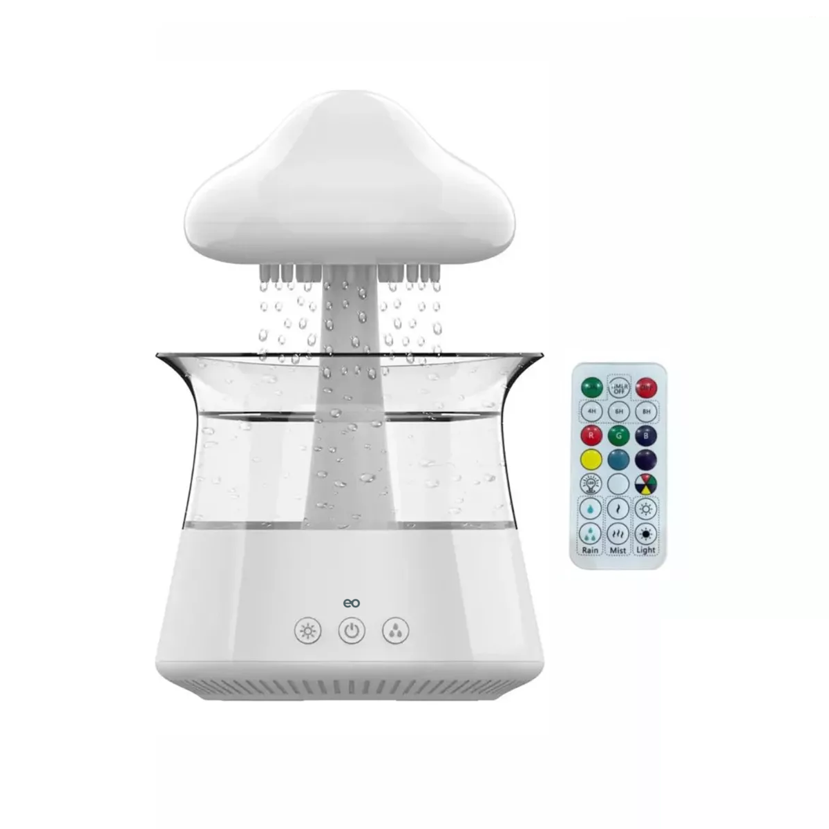 Foto 1 | Difusores De Aromas Humidificador De Nube De Lluvia 7 Colores Eo Safe Imports Esi-13616-1 Blanco