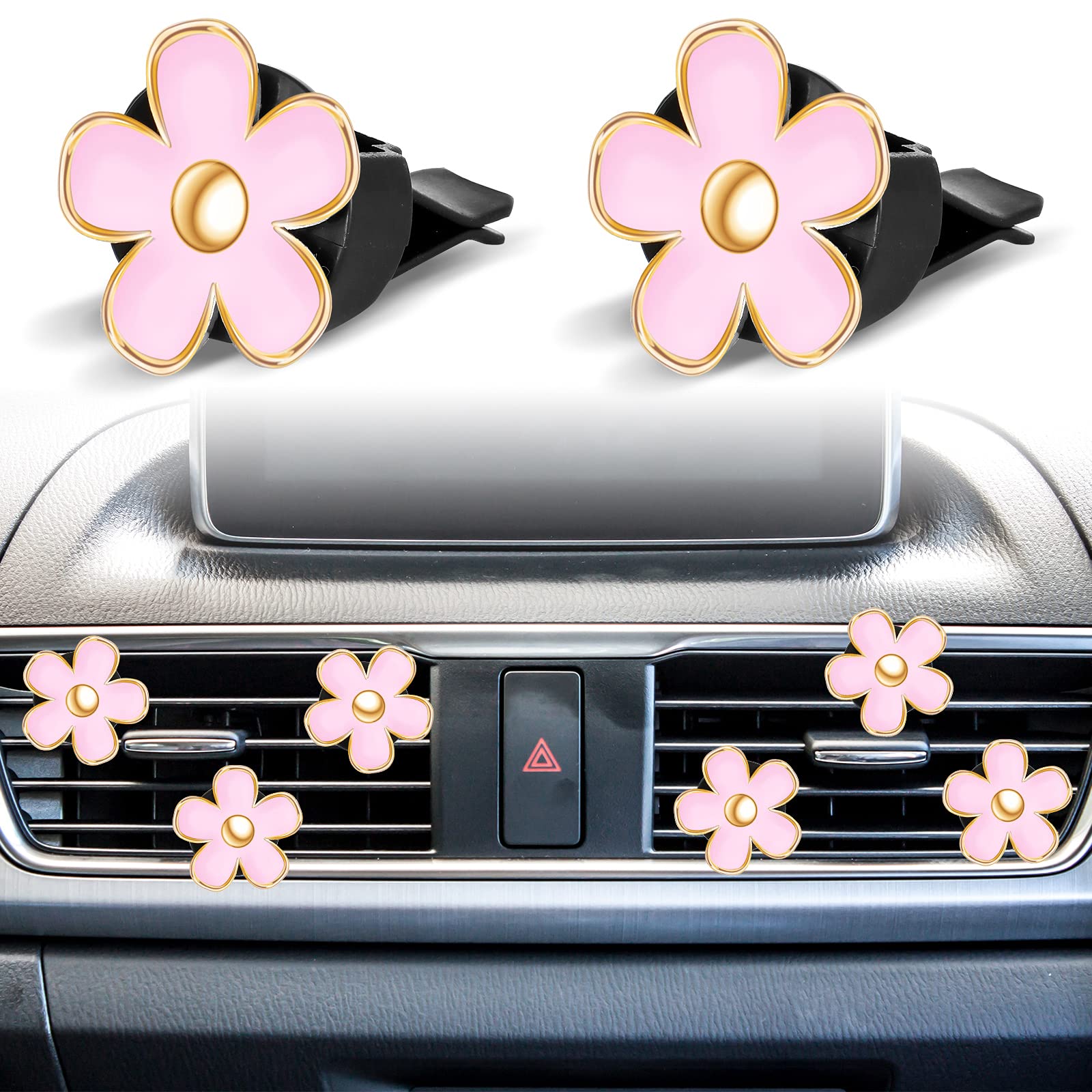 Foto 5 pulgar | Ambientador De Coche Frienda Daisy Flower, 6 Unidades, Clip De Ventilación - Venta Internacional.