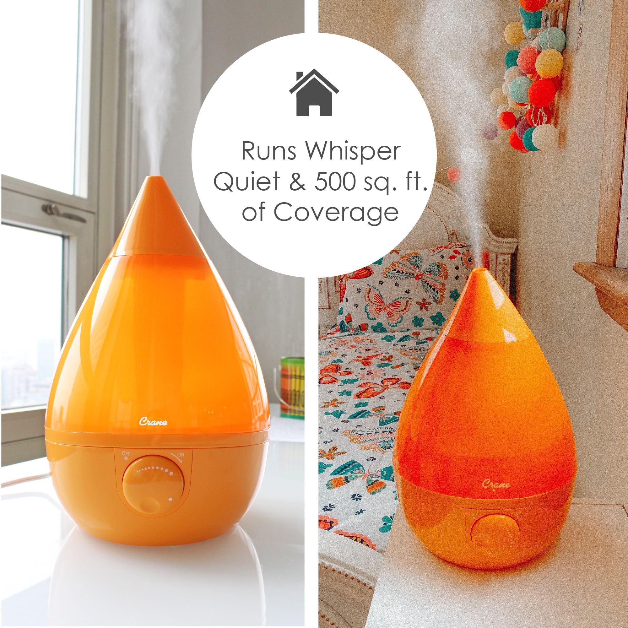 Foto 6 pulgar | Humidificador Ultrasónico Cool Mist De 3,8 Litros Para Dormitorio, Color Naranja - Venta Internacional.