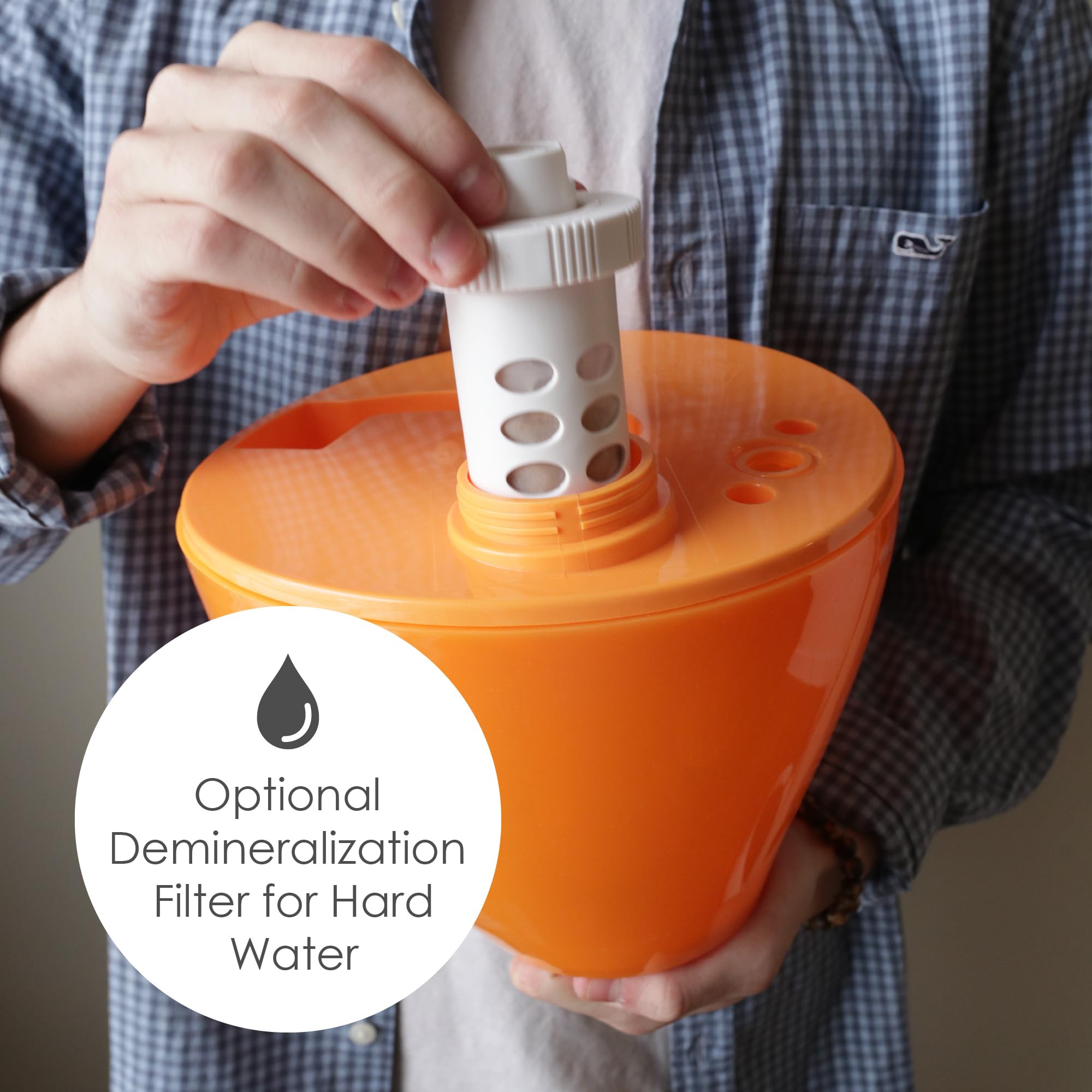 Foto 6 | Humidificador Ultrasónico Cool Mist De 3,8 Litros Para Dormitorio, Color Naranja - Venta Internacional.