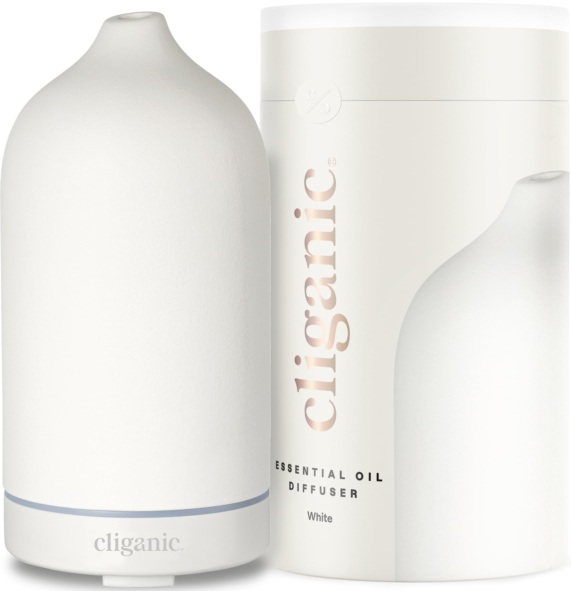 Foto 2 pulgar | Difusor De Cerámica Cliganic Ultrasónico De 100 Ml Para Aceites Esenciales - Venta Internacional.