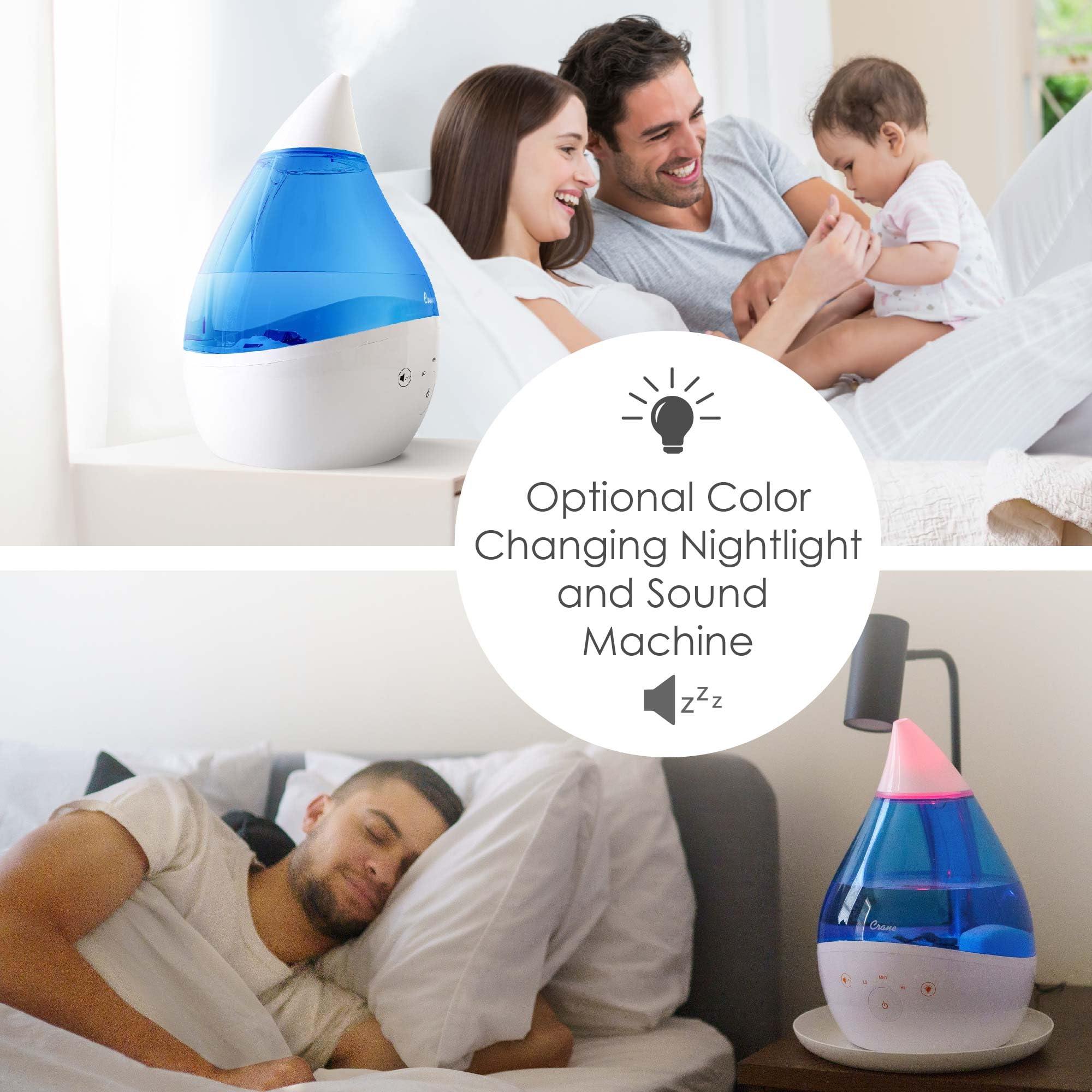 Foto 6 pulgar | Humidificador Ultrasónico Crane Cool Mist 4 En 1 De 3,8 L Para Habitaciones Grandes - Venta Internacional.