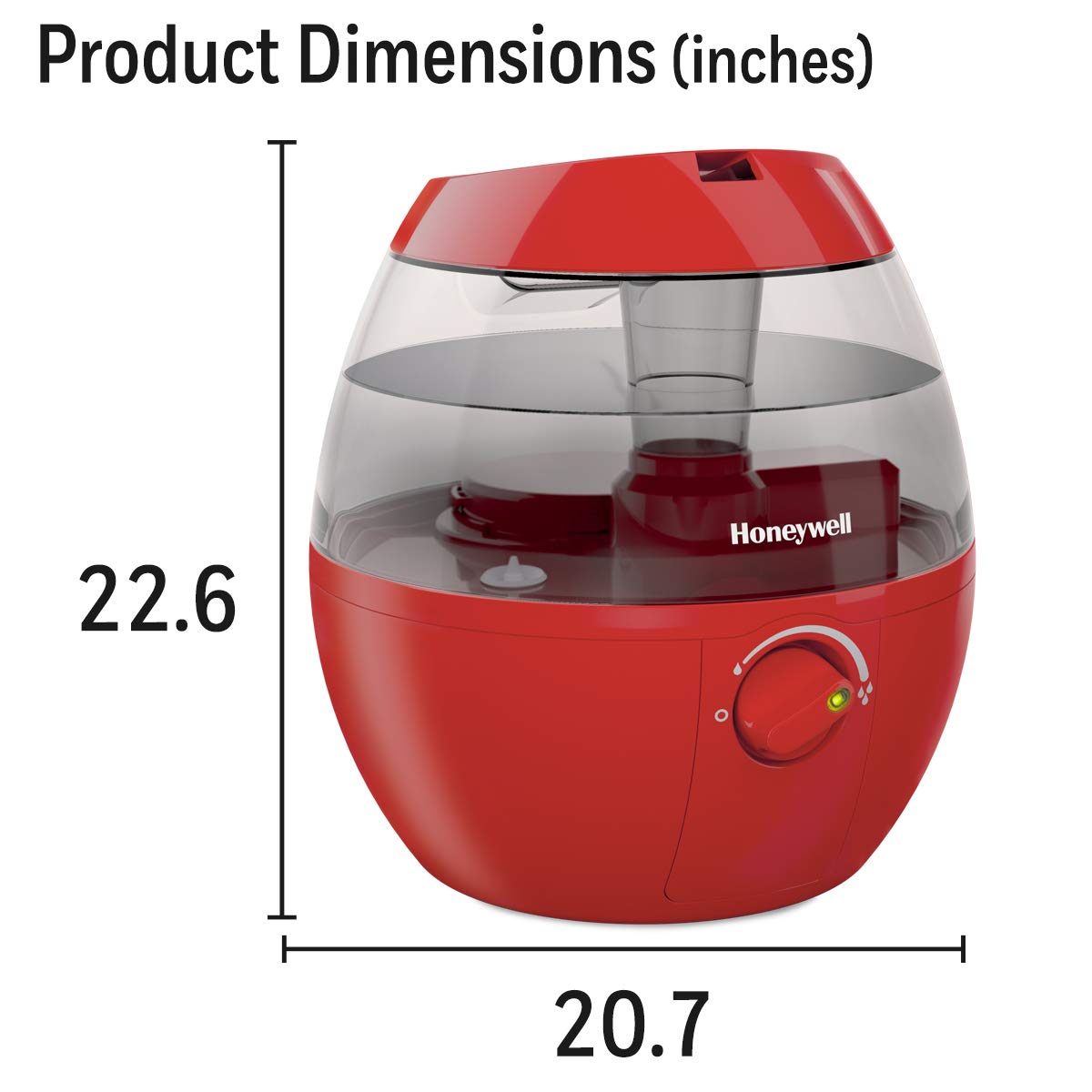 Foto 4 pulgar | Humidificador Cool Mist Honeywell Hul520r Mistmate Rojo - Venta Internacional.