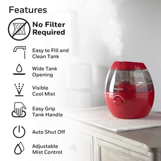 Foto 4 | Humidificador Cool Mist Honeywell Hul520r Mistmate Rojo - Venta Internacional.
