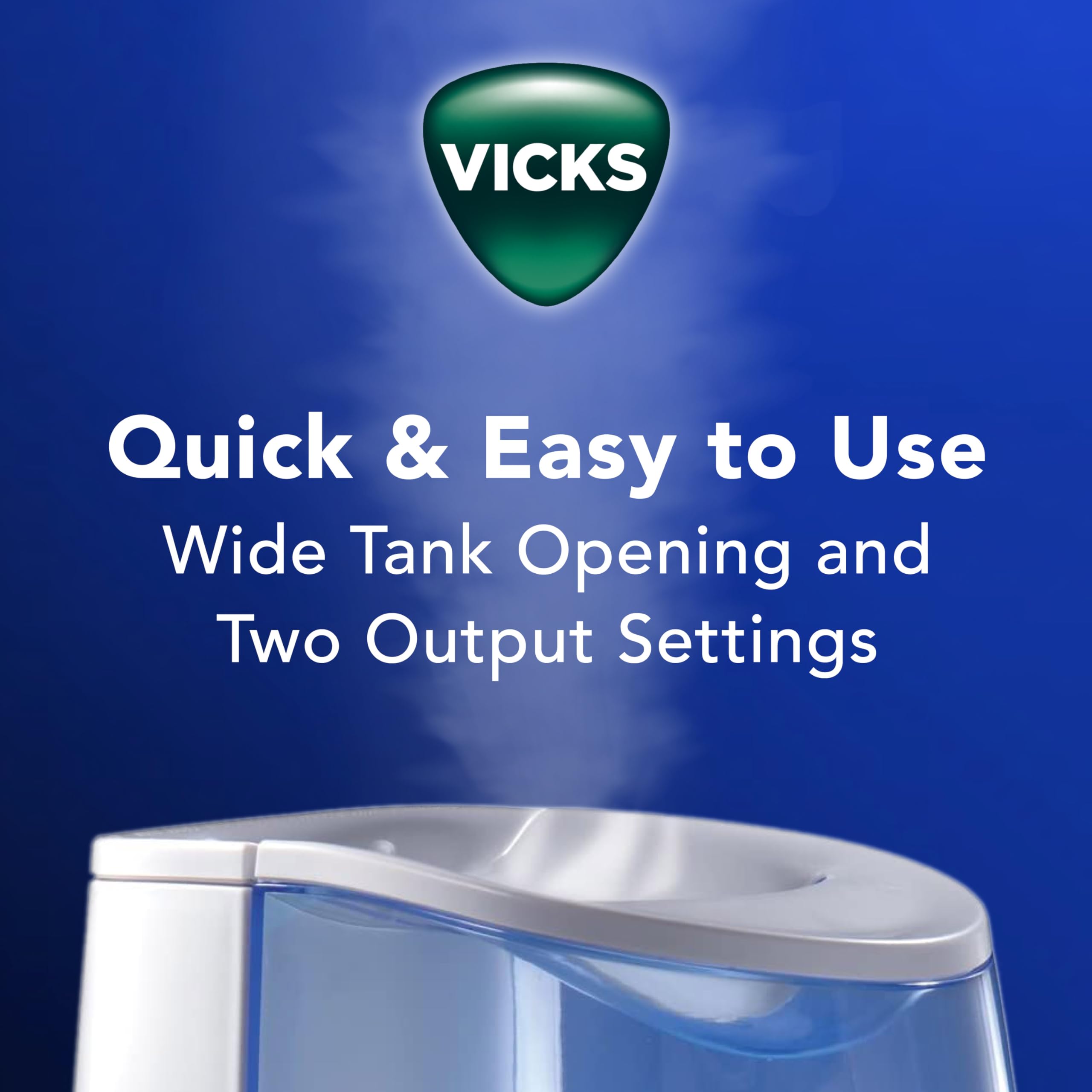 Foto 8 pulgar | Humidificador Vicks Warm Mist Para Habitaciones Pequeñas Y Grandes, Tanque De 4 Litros - Venta Internacional.