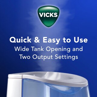 Foto 7 | Humidificador Vicks Warm Mist Para Habitaciones Pequeñas Y Grandes, Tanque De 4 Litros - Venta Internacional.