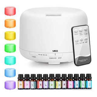 Foto 4 | Difusor De Aceite Esenciales Aromaterapia 500ml Lab.g Blanco