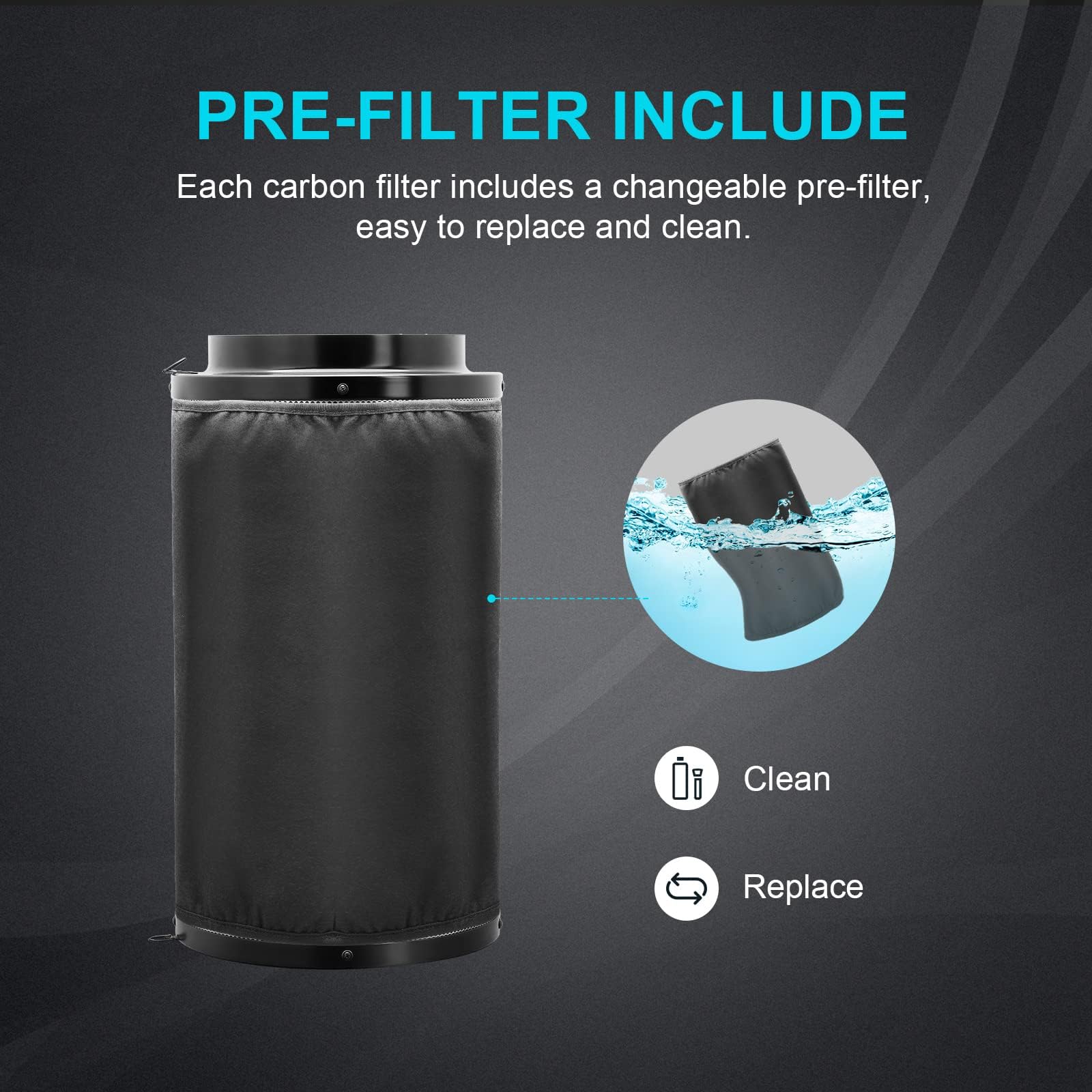 Foto 7 pulgar | Filtro De Aire Y Carbono Healsmart De 4 Pulgadas Con Carbón Australiano - Venta Internacional.