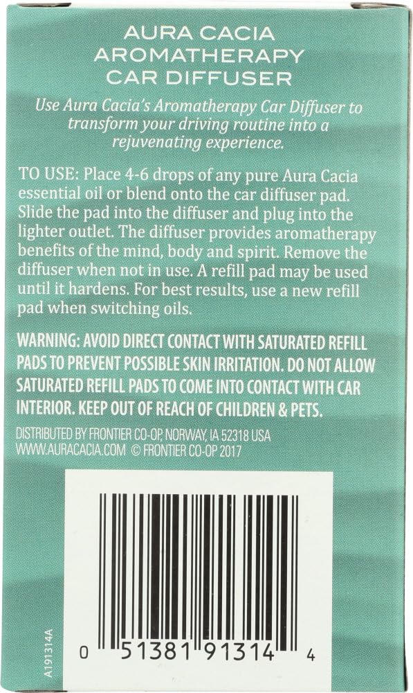 Foto 4 pulgar | Difusor De Aromaterapia Para Coche Aura Cacia - Venta Internacional.