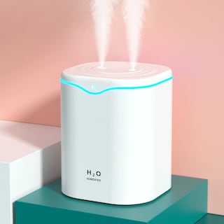 Foto 4 | Humidificador Genérica De Gran Capacidad 2000 Ml Dual Jet Silent White - Venta Internacional.